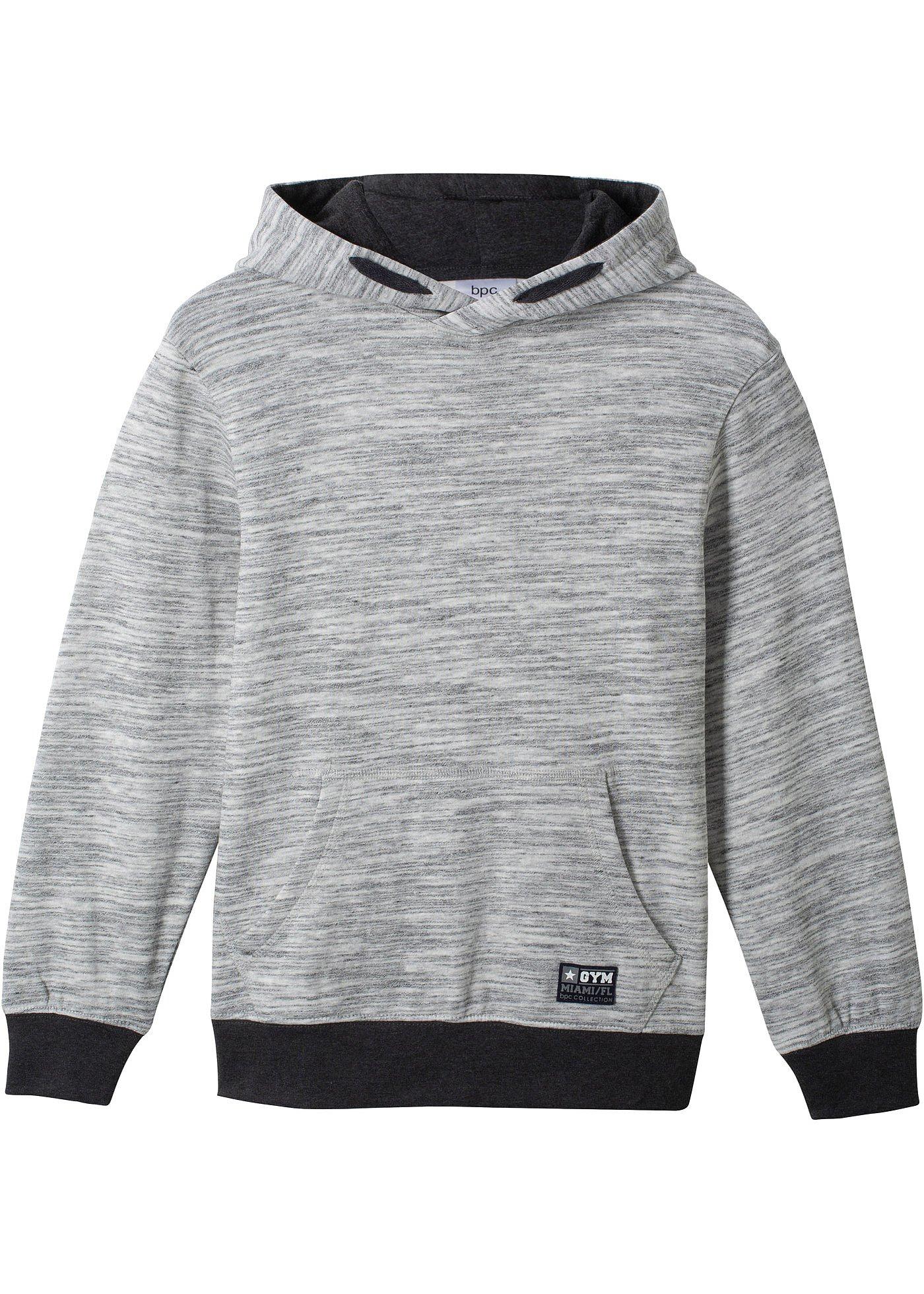 Jungen Kapuzensweatshirt, meliert von bonprix