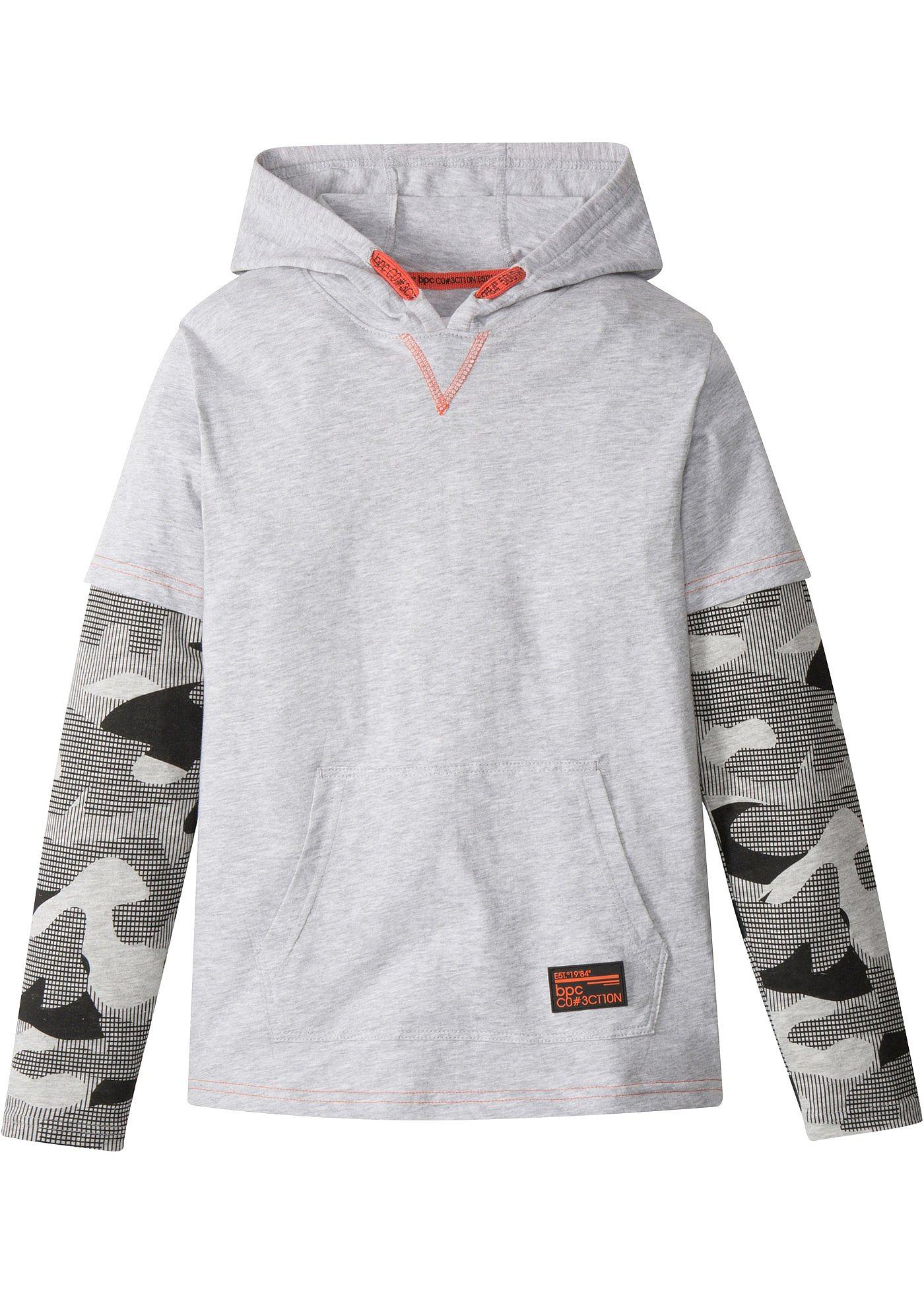 Jungen Layershirt in Camouflageoptik von bonprix