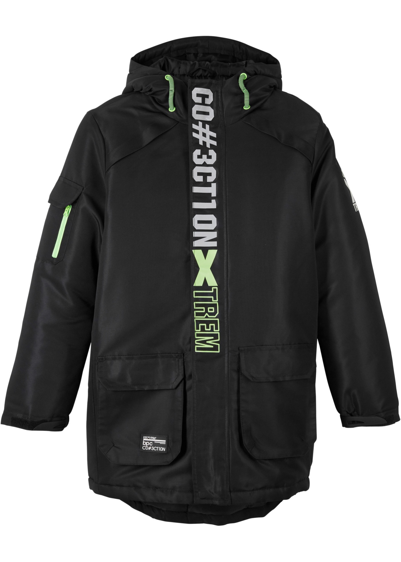 Jungen Winterjacke mit Kapuze von bonprix