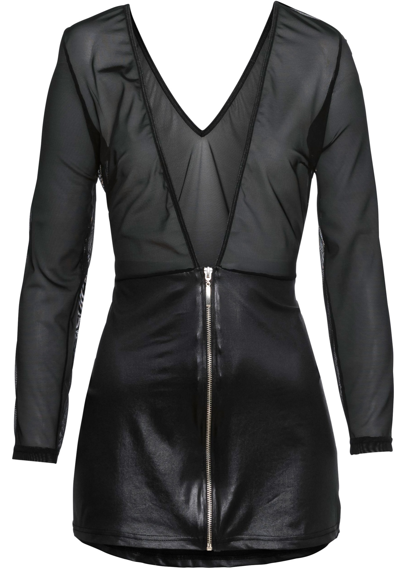 Kleid mit Wetlook von bonprix