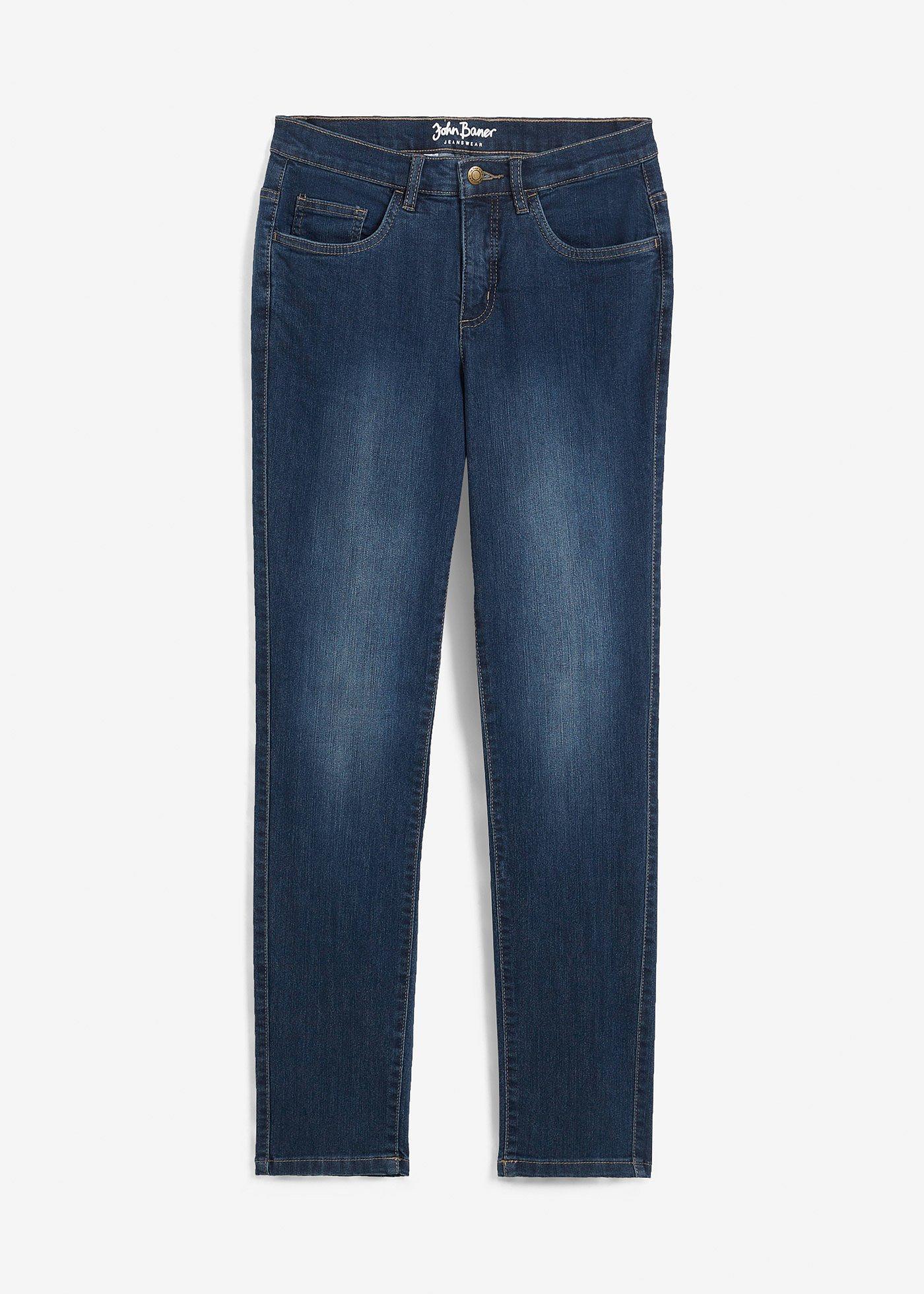 Straight Jeans Mid Waist, Stretch von bonprix