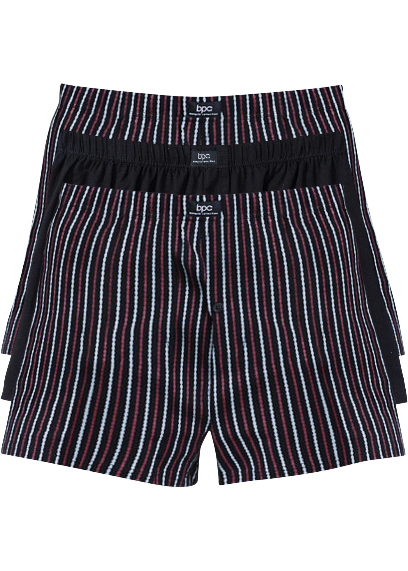 Lockere Jersey Boxershorts (3er Pack) von bonprix