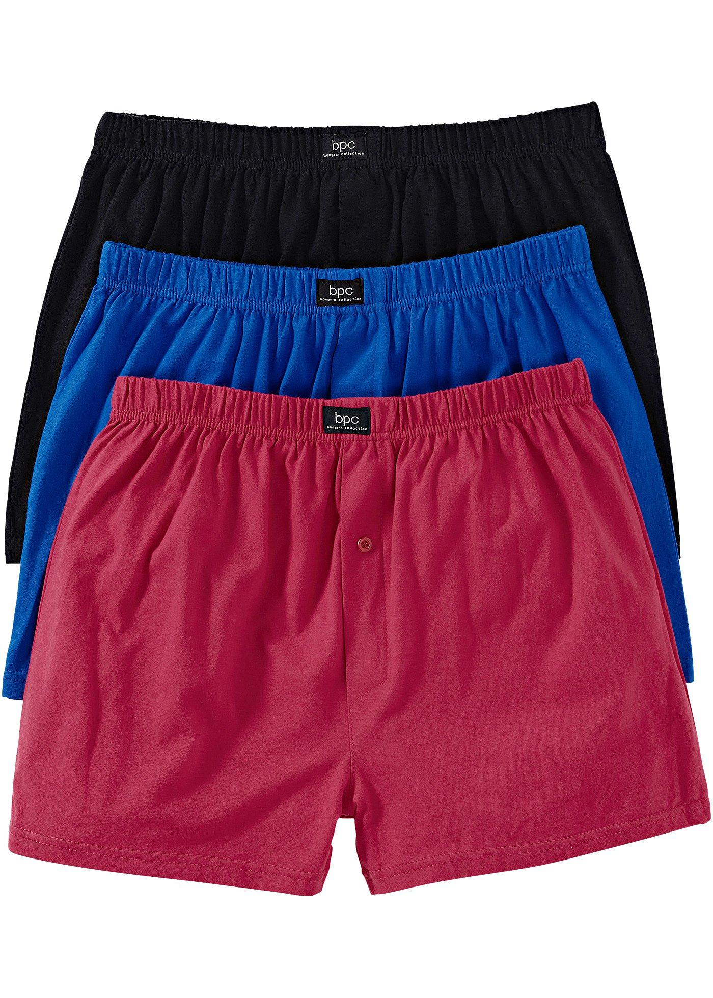 Lockere Jersey Boxershorts (3er Pack) von bonprix