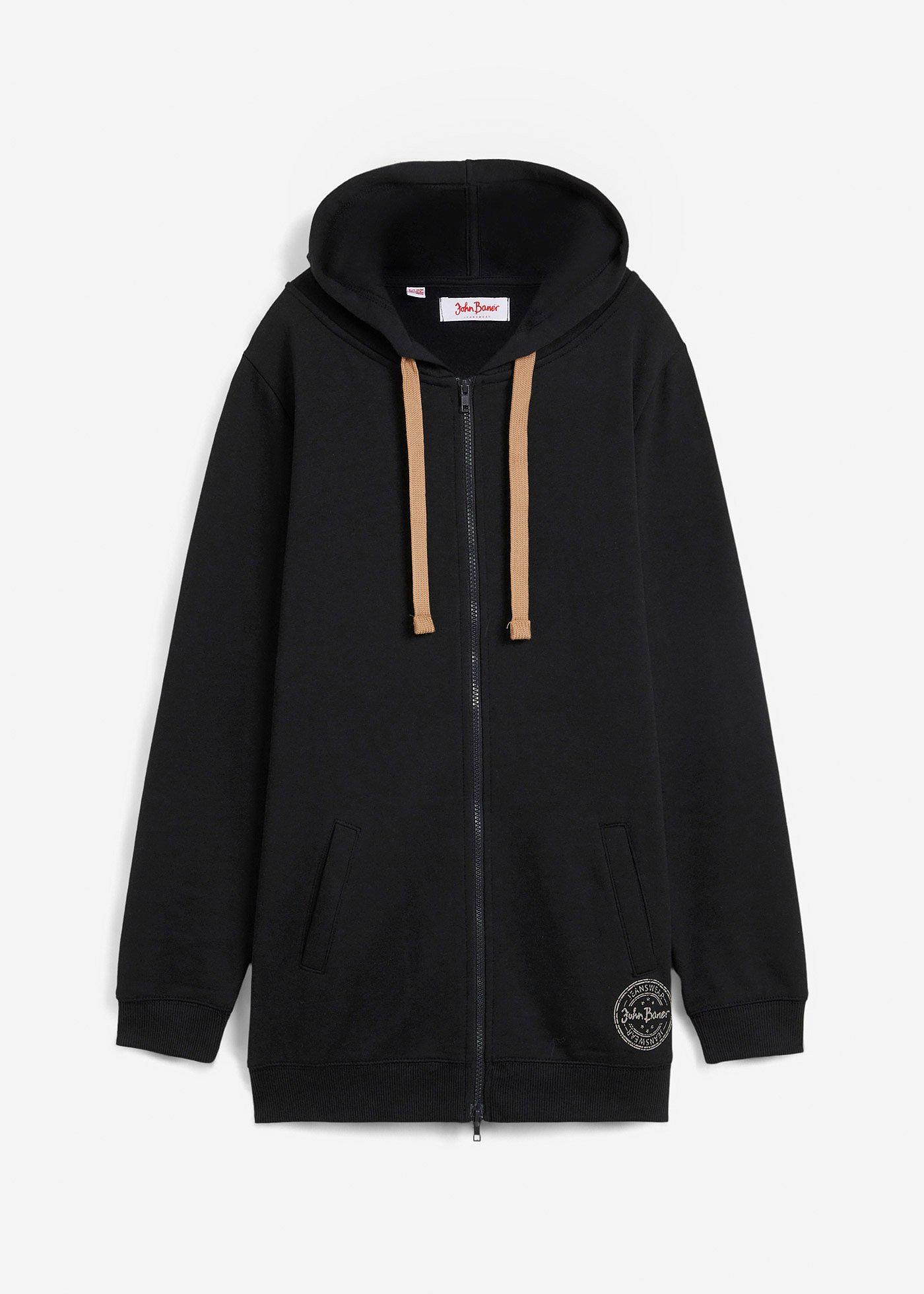 Long-Sweatjacke von bonprix