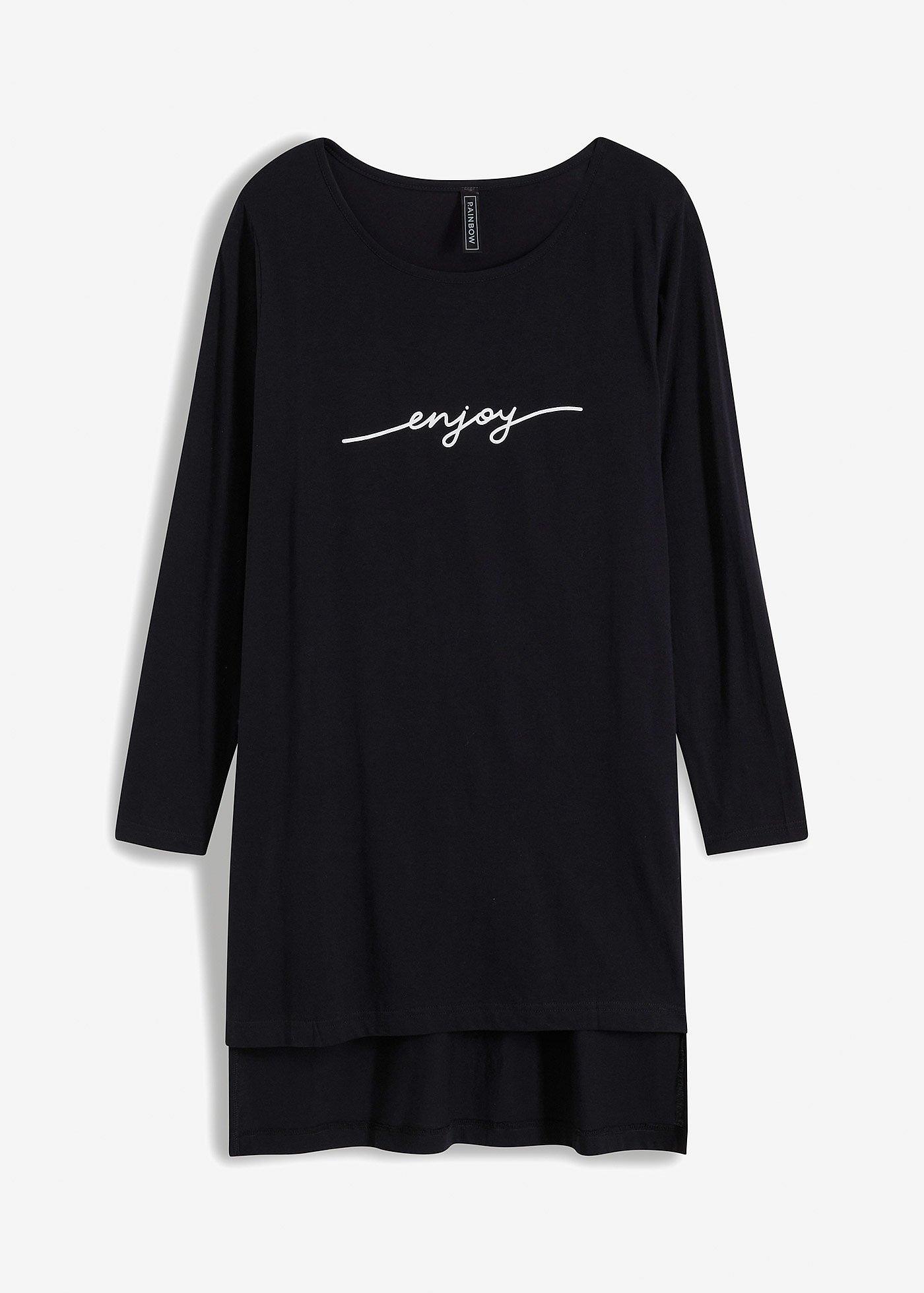 Longshirt mit Schlitzen von bonprix