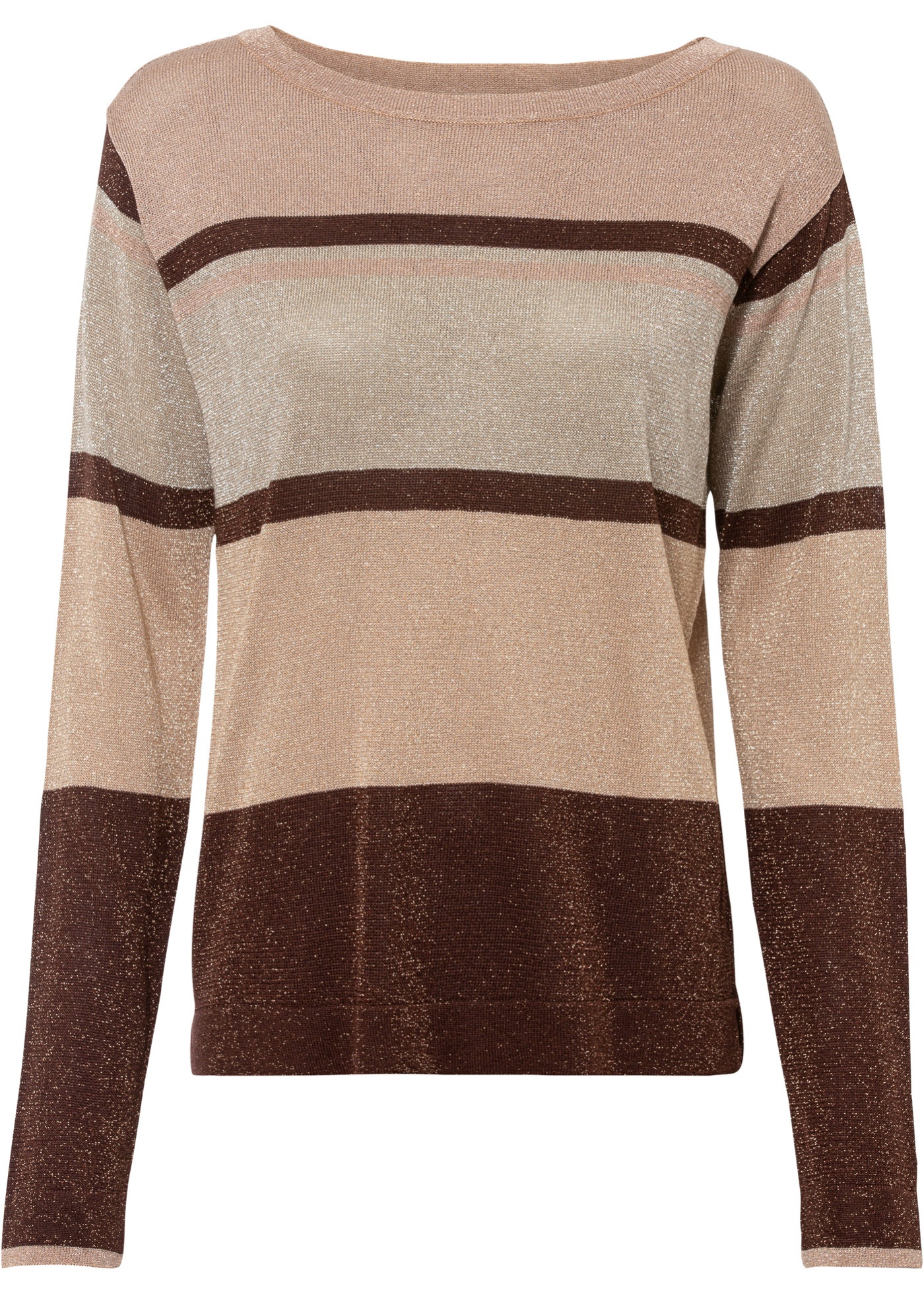 Lurex-Pullover mit Streifen von bonprix