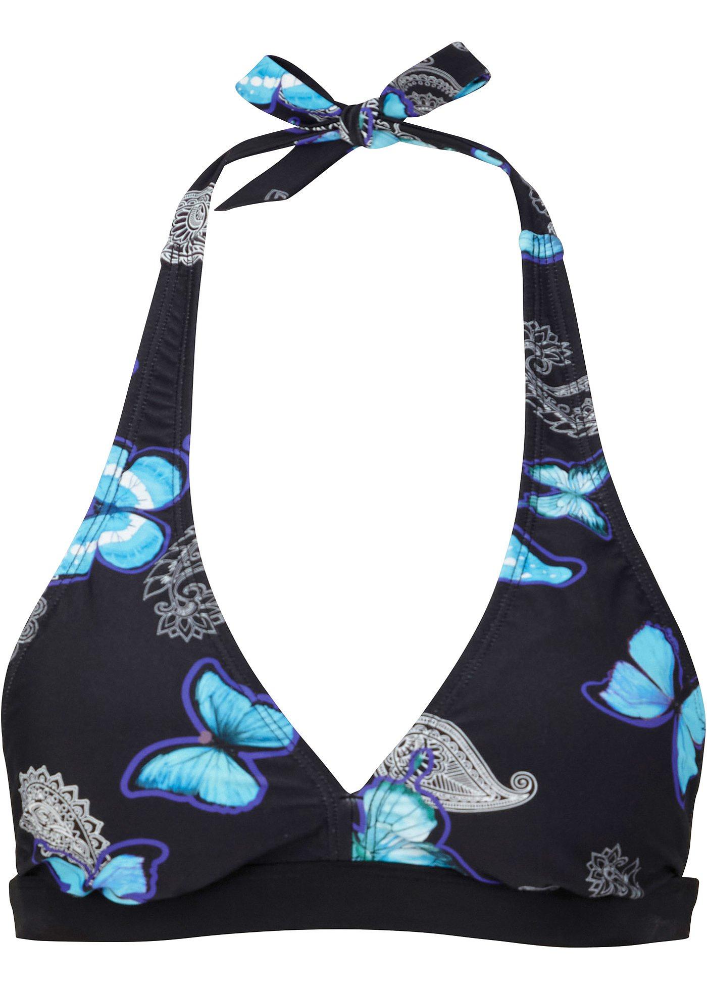 Neckholder Bikini Oberteil aus recyceltem Polyamid von bonprix