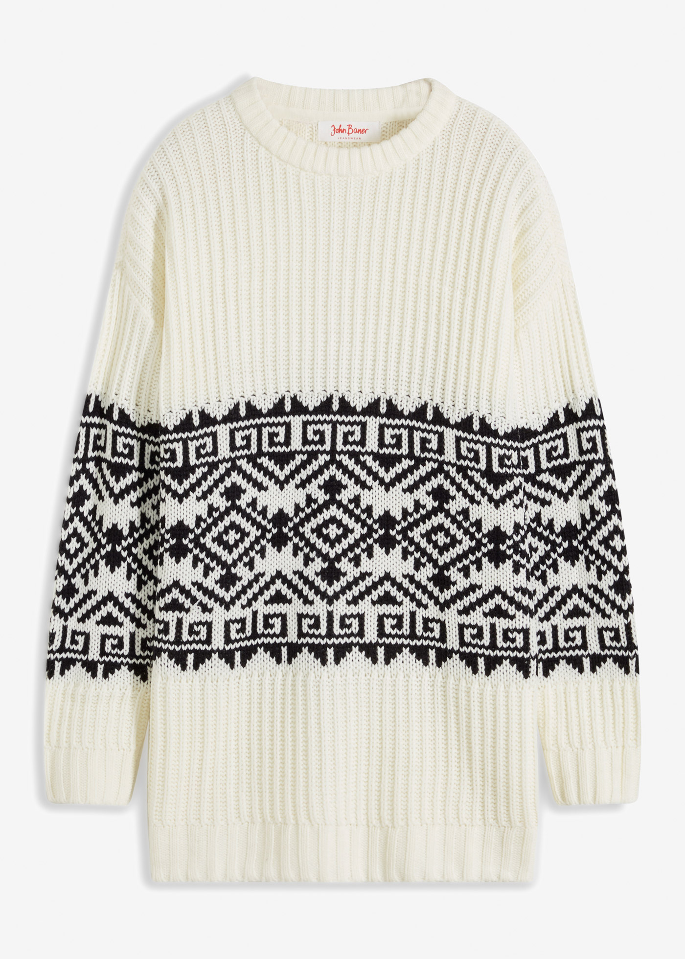 Norweger Longpullover von bonprix