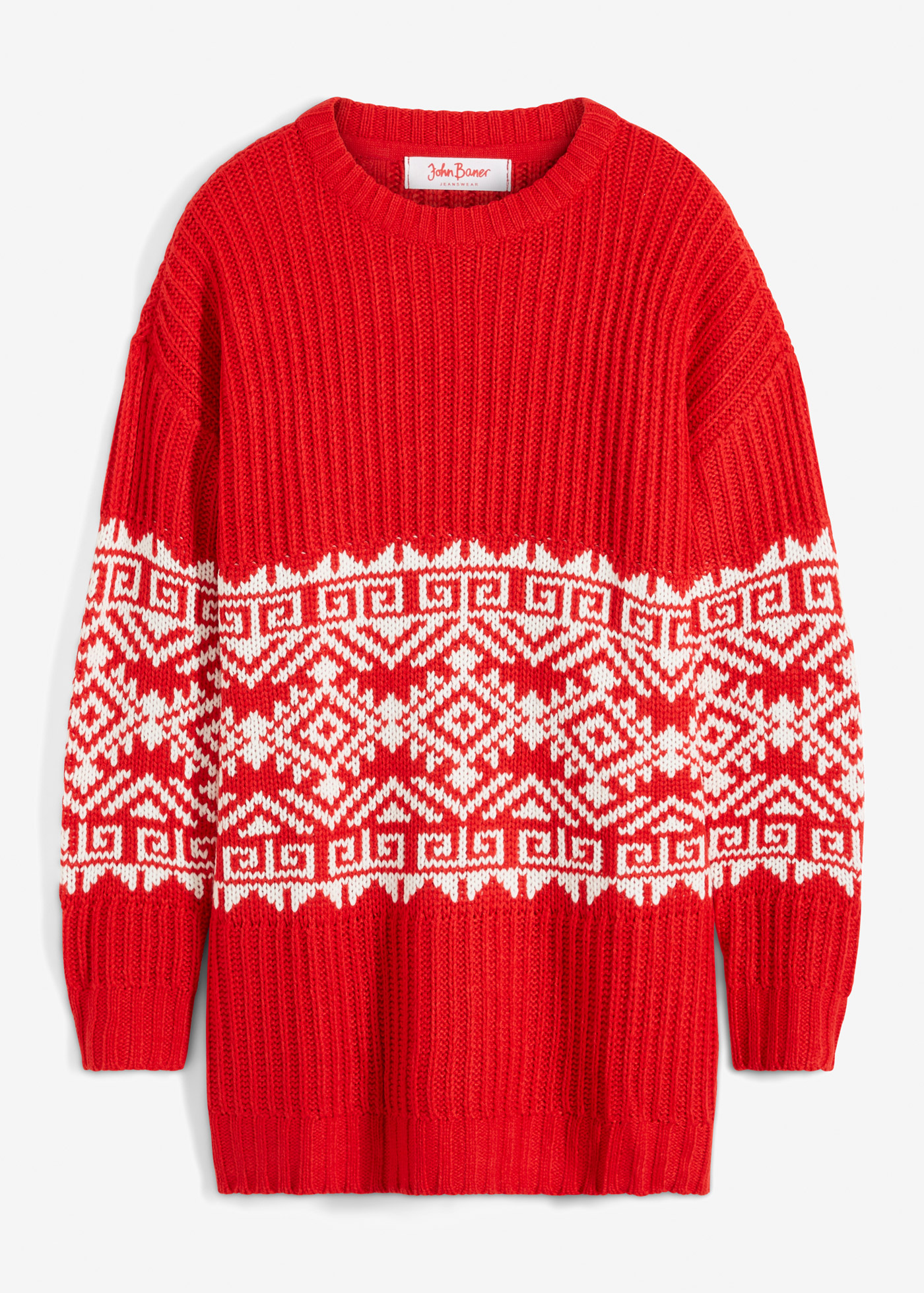 Norweger Longpullover von bonprix