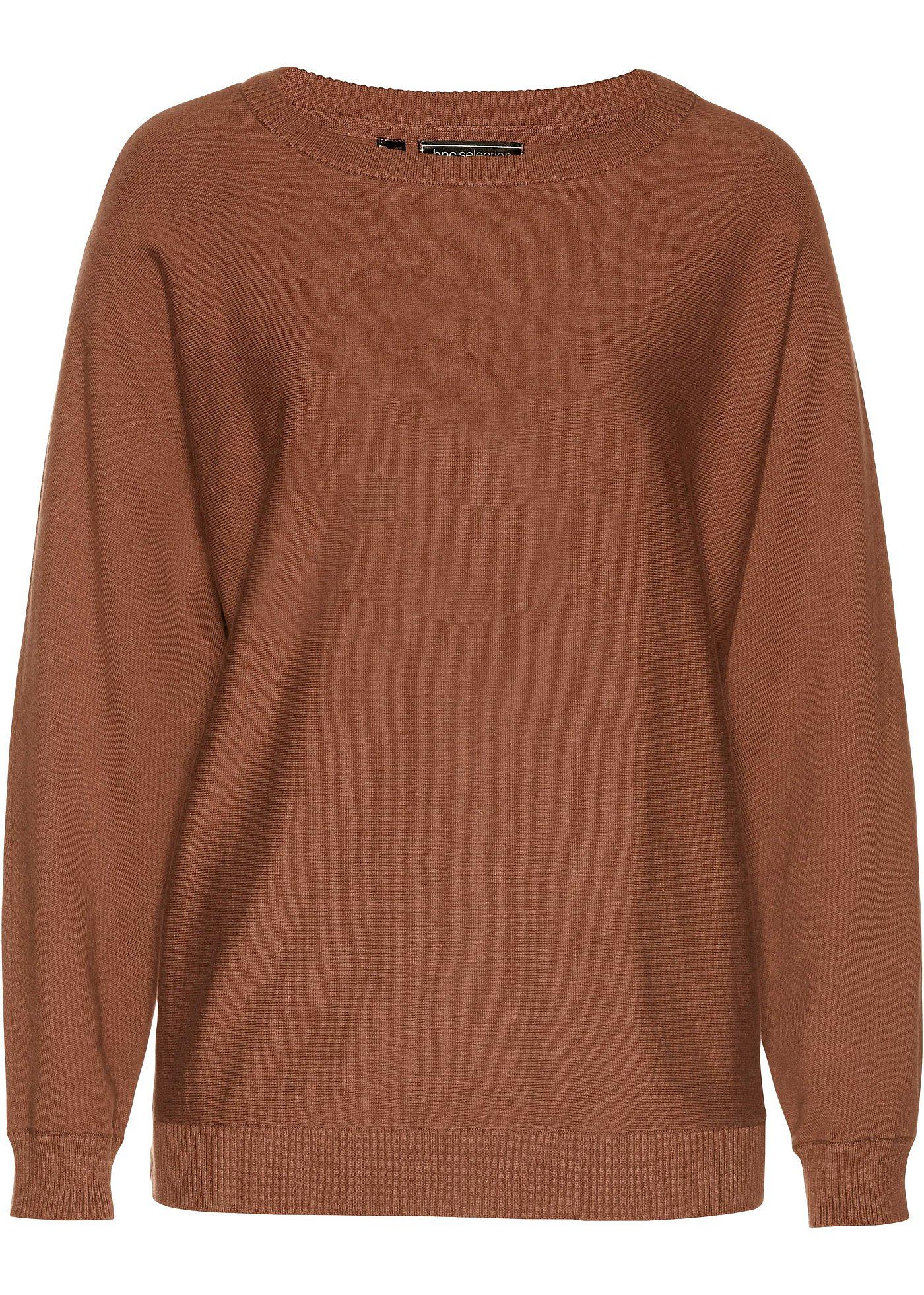 Pullover mit Fledermausärmeln von bonprix