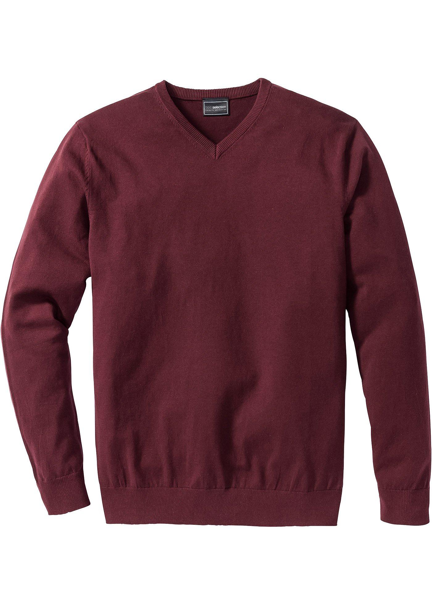 Pullover mit V-Ausschnitt von bonprix