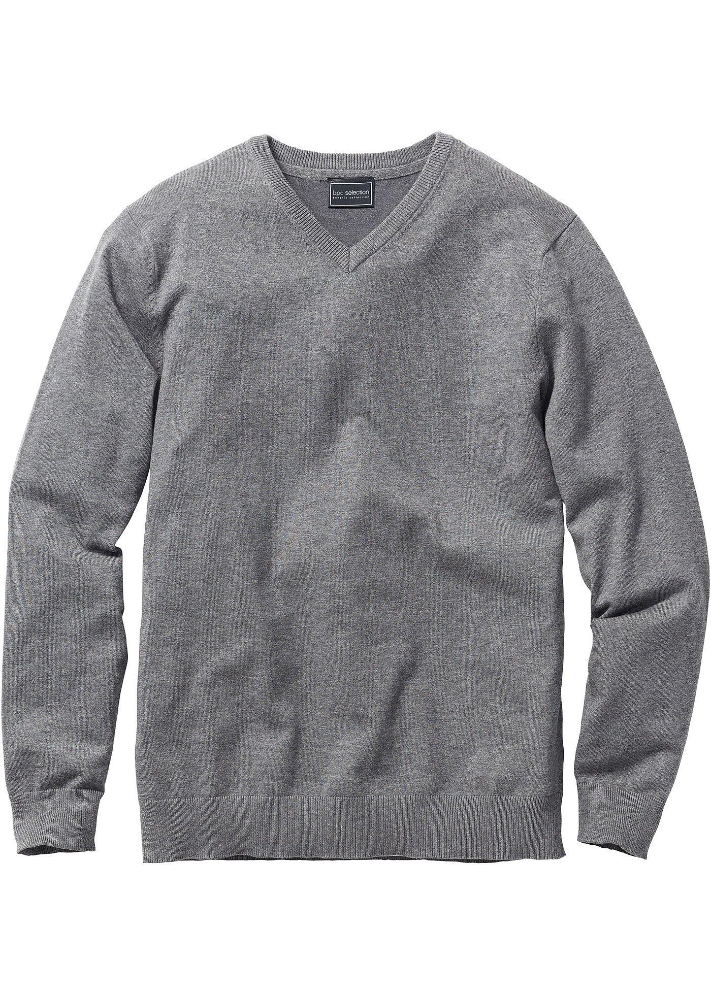 Pullover mit V-Ausschnitt von bonprix