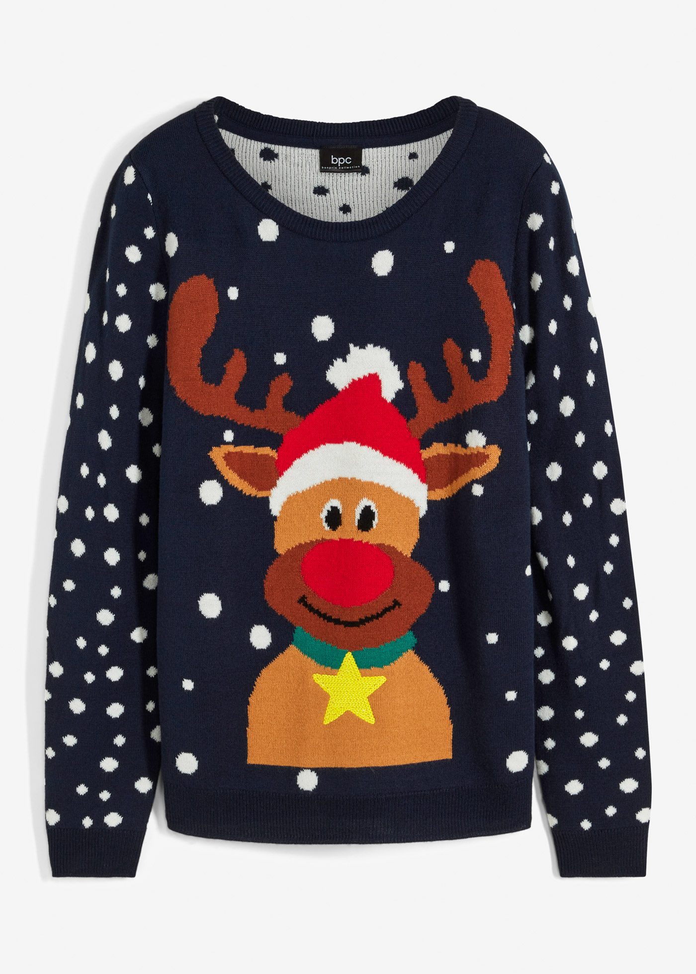 Pullover mit Weihnachtsmotiv von bonprix