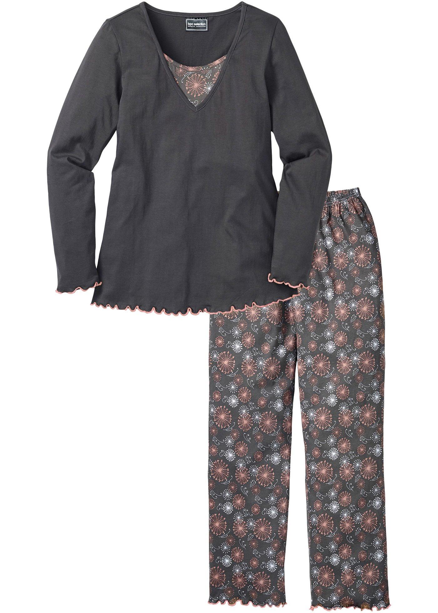 Pyjama aus Bio-Baumwolle von bonprix