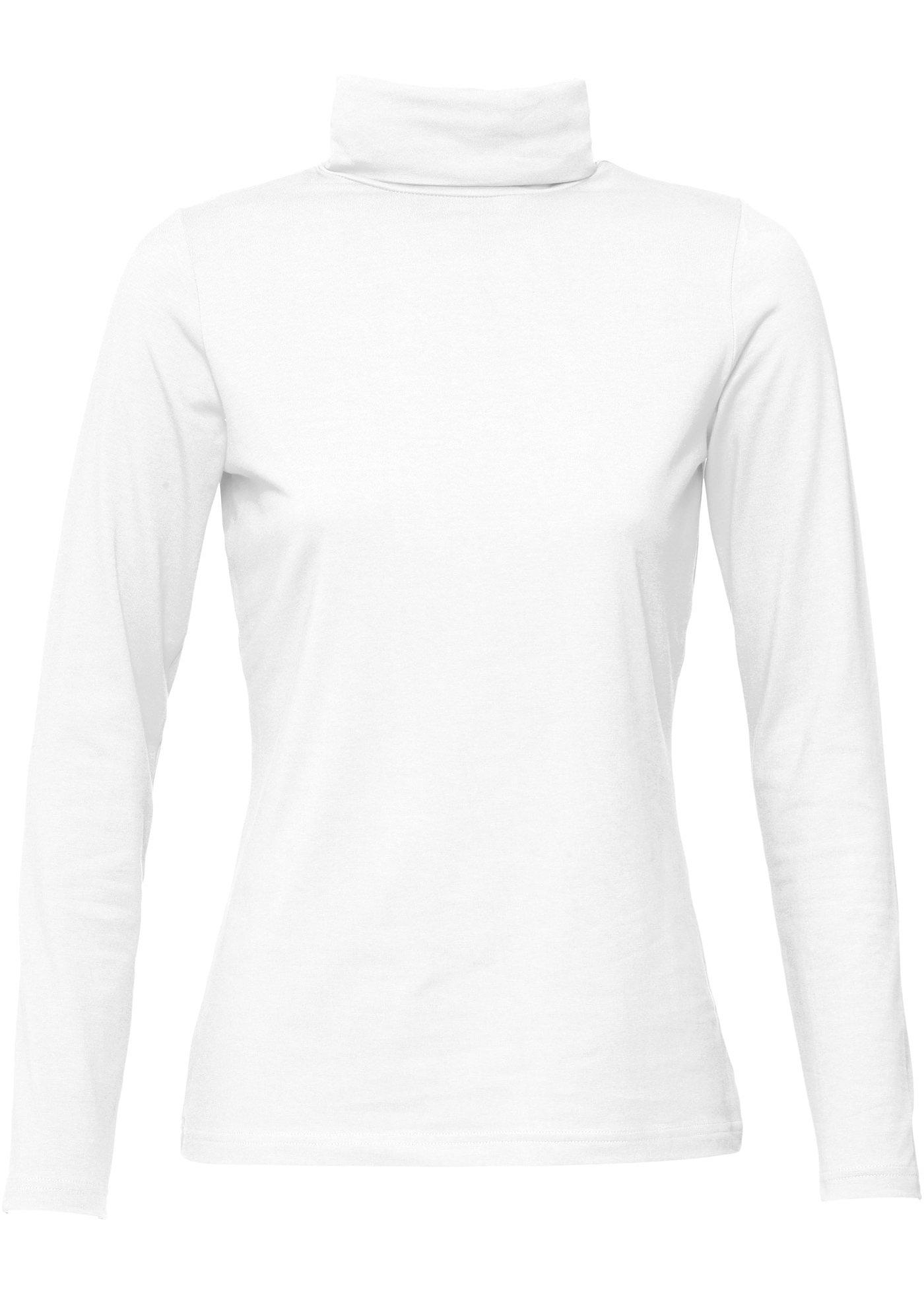 Rollkragen-Stretch-Shirt, Langarm von bonprix