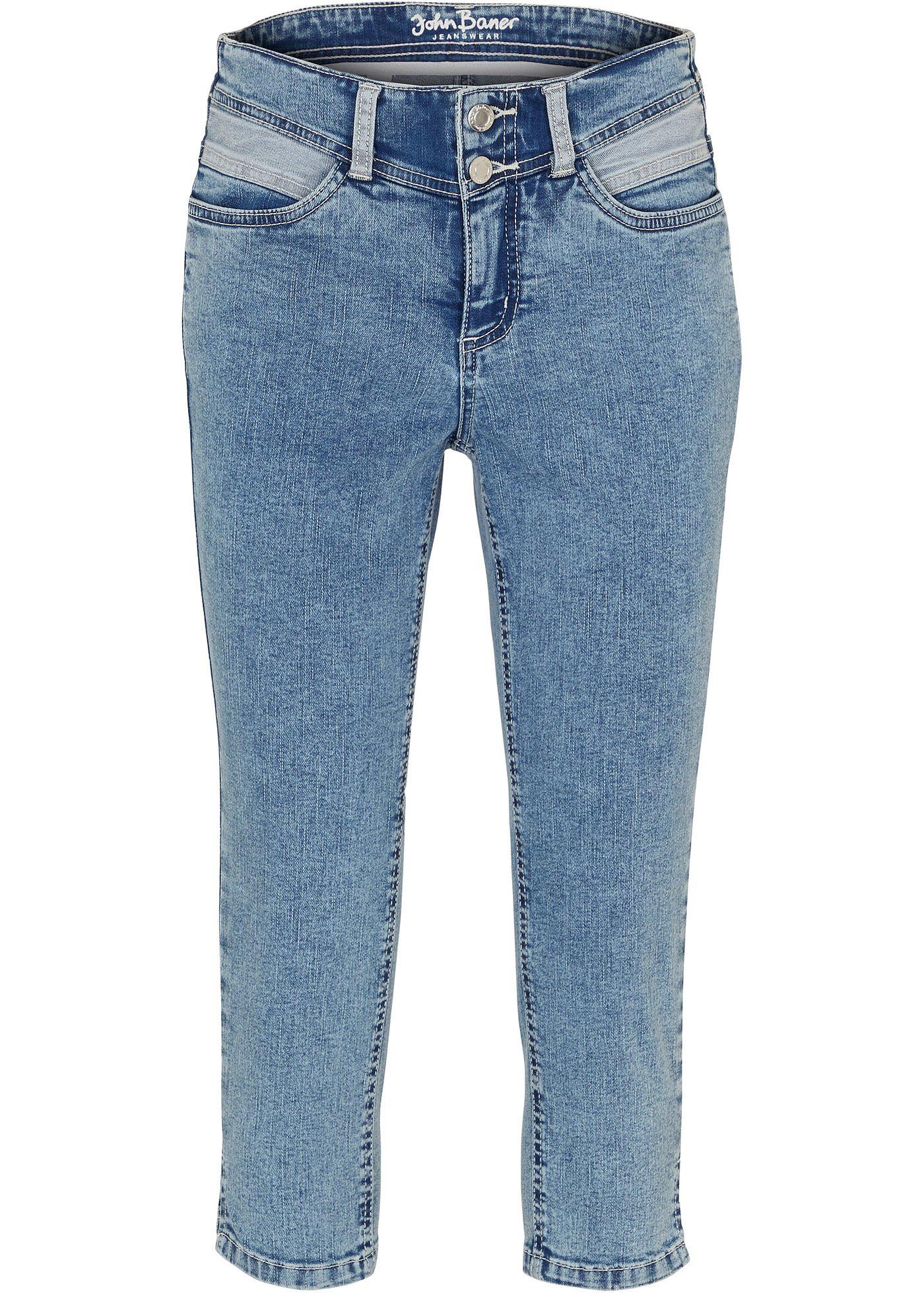 Skinny Jeans Mid Waist, knieumspielend Stretch von bonprix