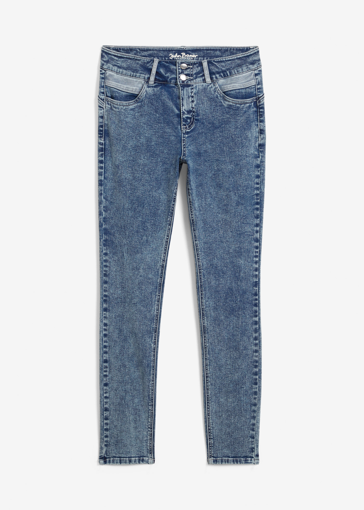 Skinny Jeans Mid Waist, Shaping von bonprix