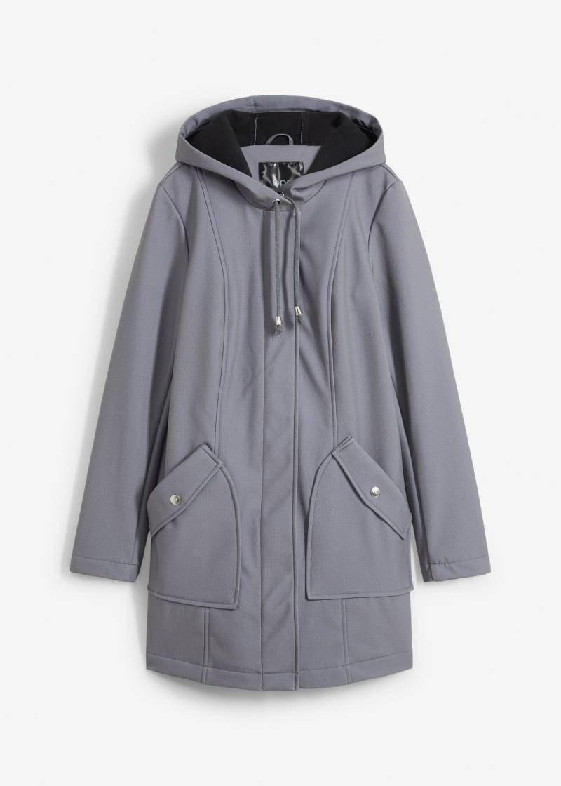 Softshell-Parka mit Kapuze von bonprix