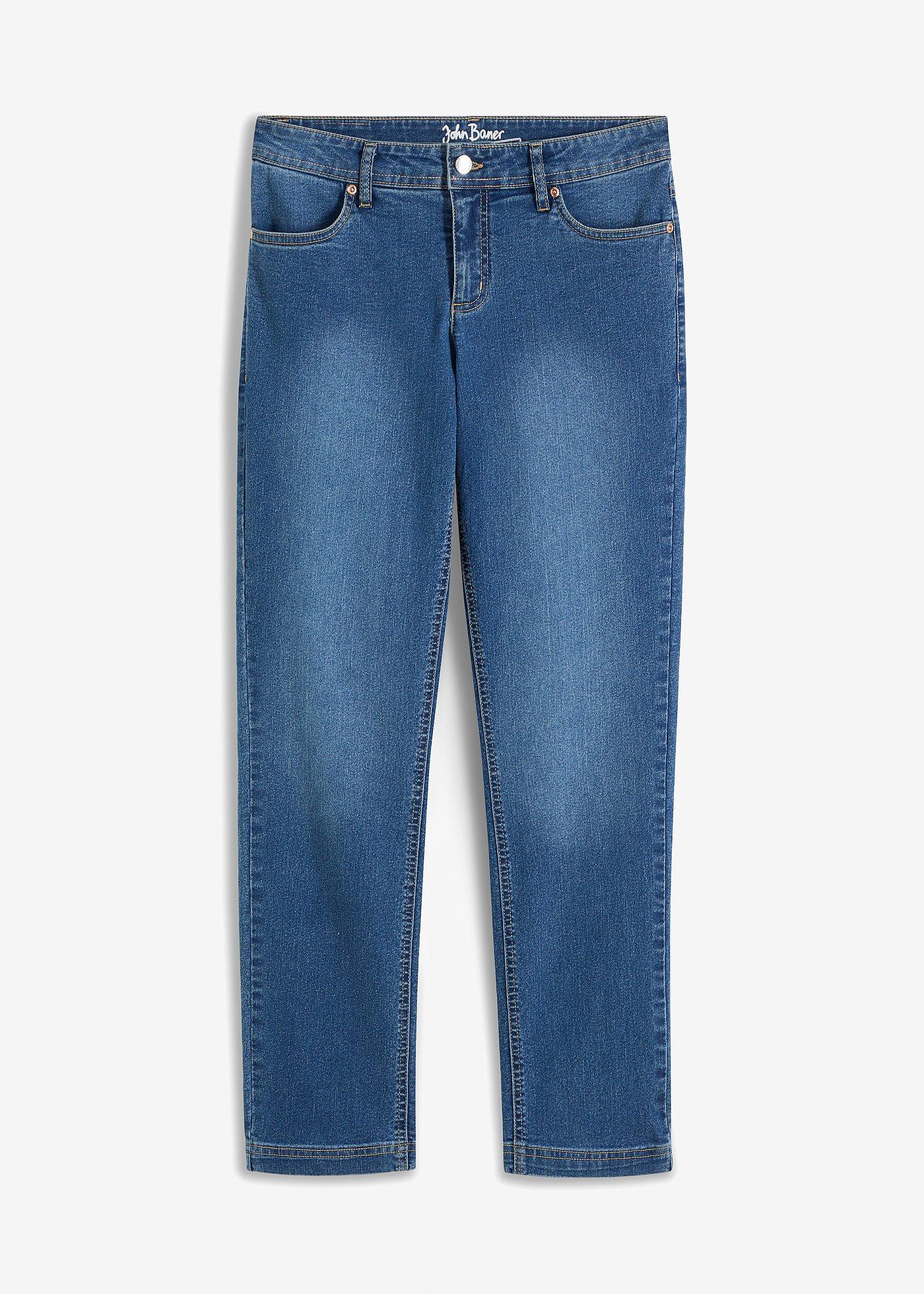 Straight Jeans Mid Waist, Stretch von bonprix