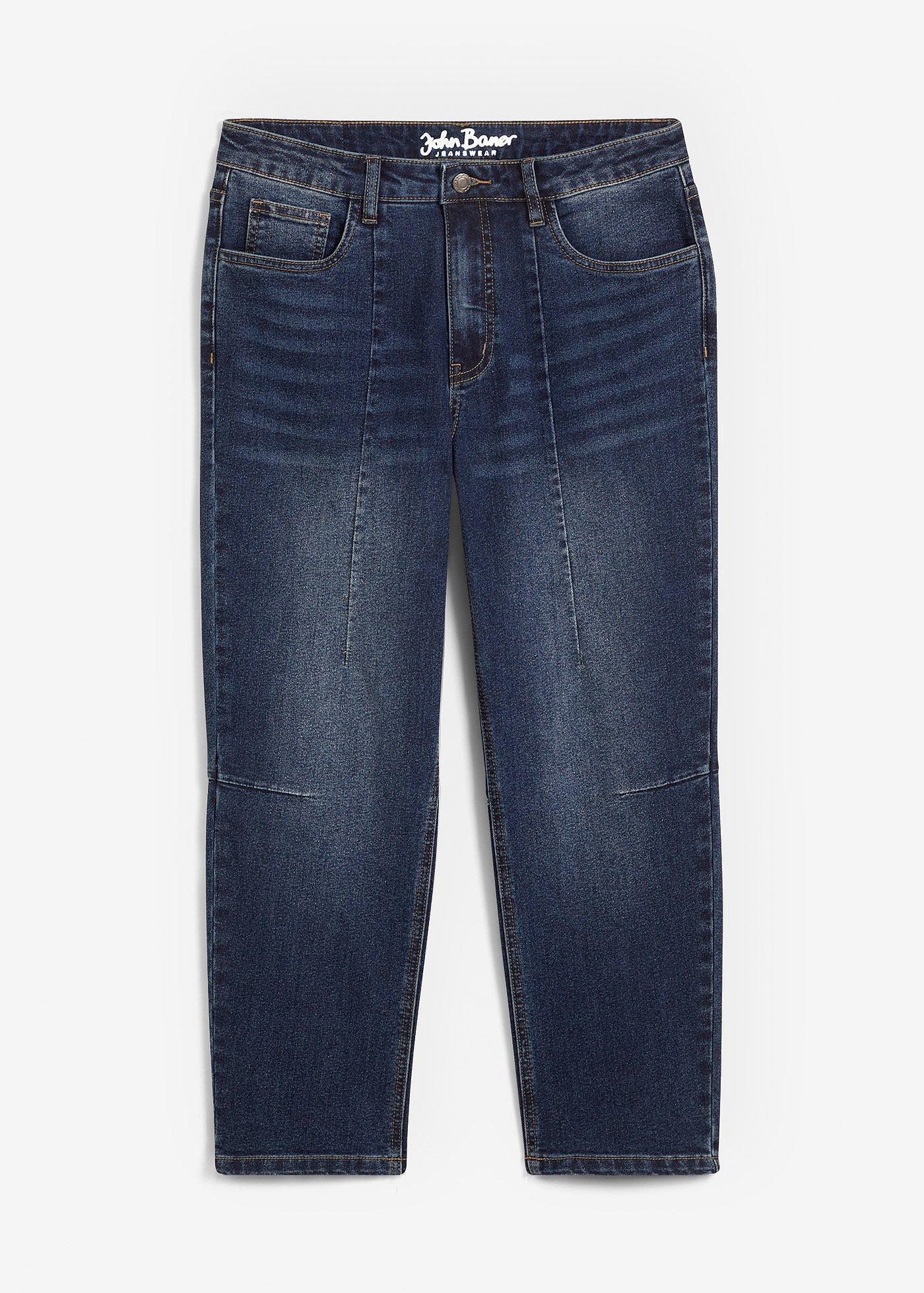 Straight Jeans Mid Waist, cropped von bonprix