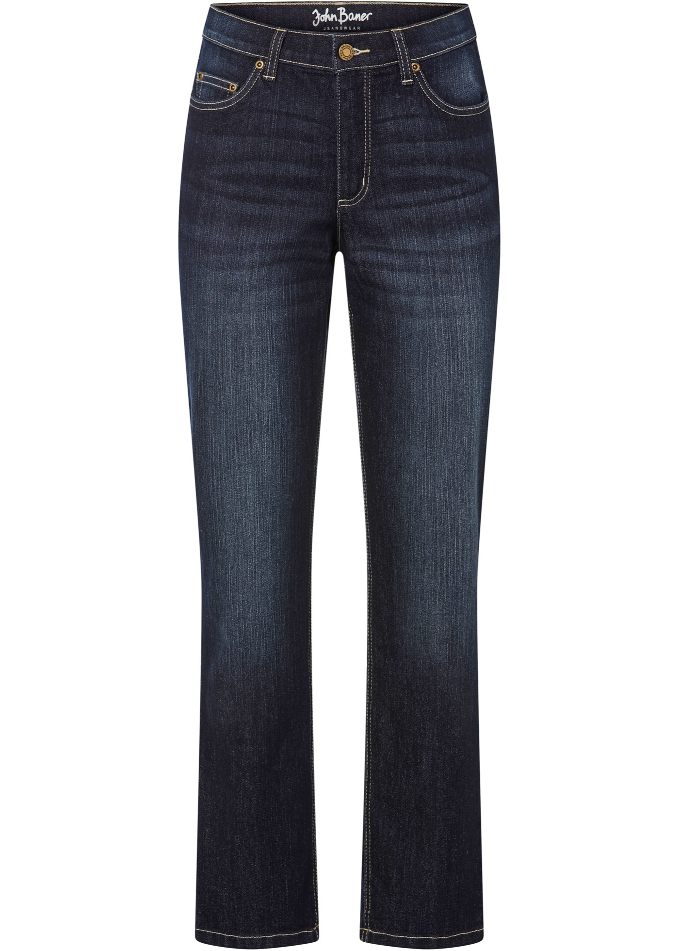 Straight Jeans Mid Waist, cropped von bonprix