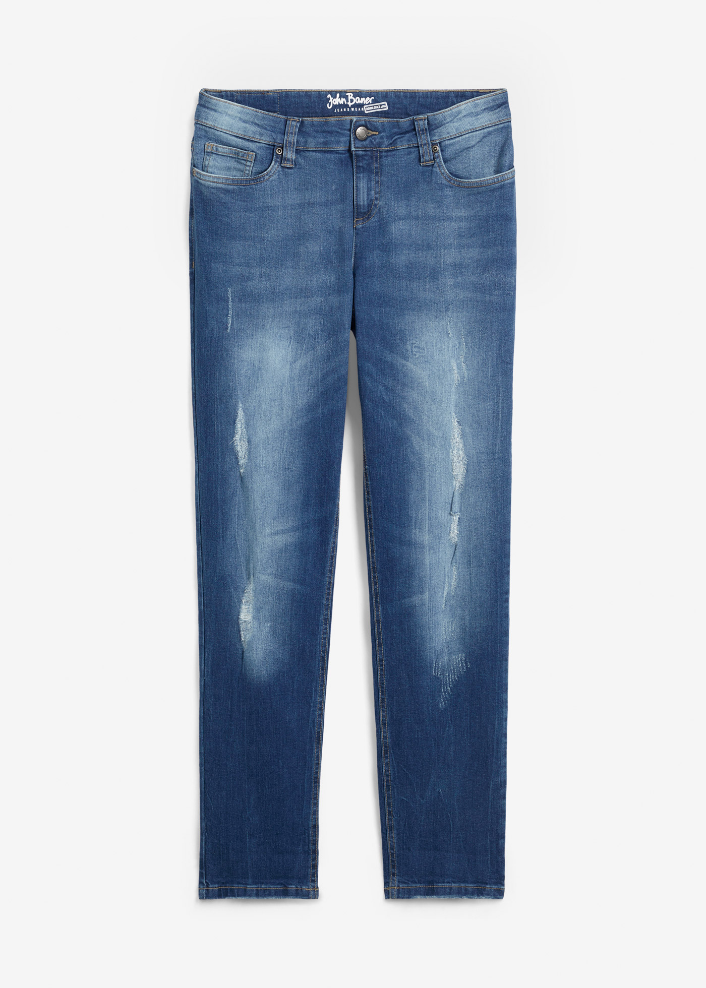 Boyfriend Jeans Mid Waist, Stretch von bonprix