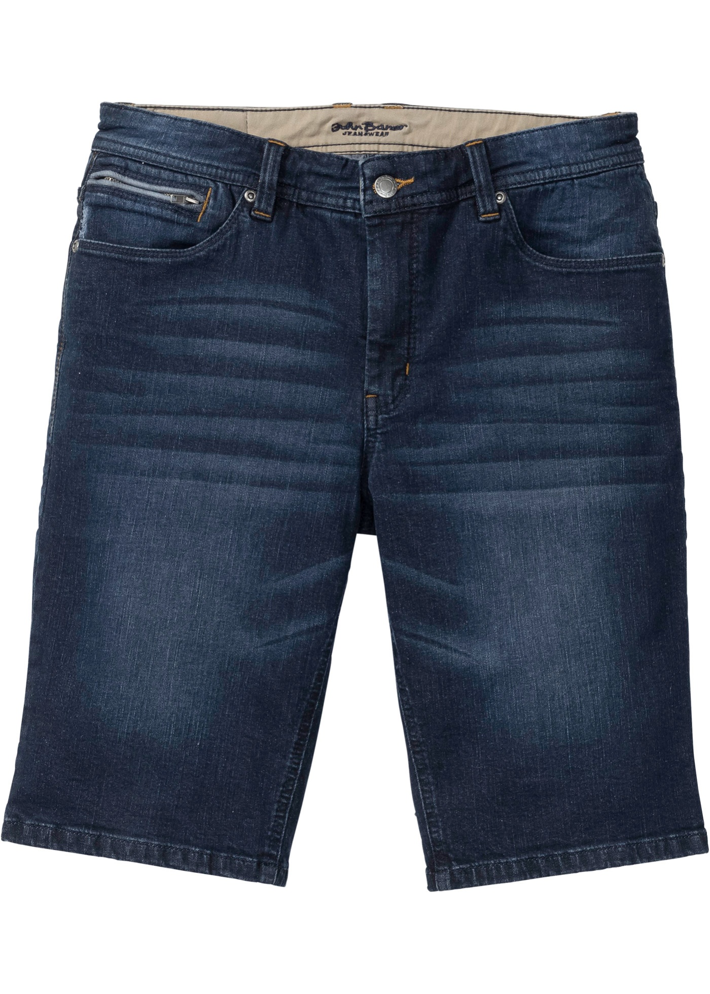 Stretch-Jeans-Bermuda, Slim Fit von bonprix