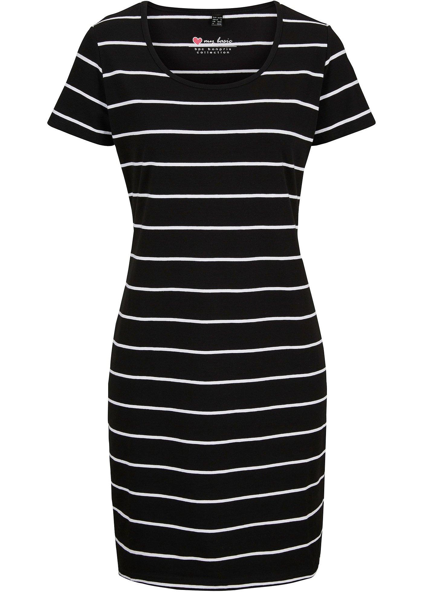 Stretch-Jerseykleid, Kurzarm von bonprix