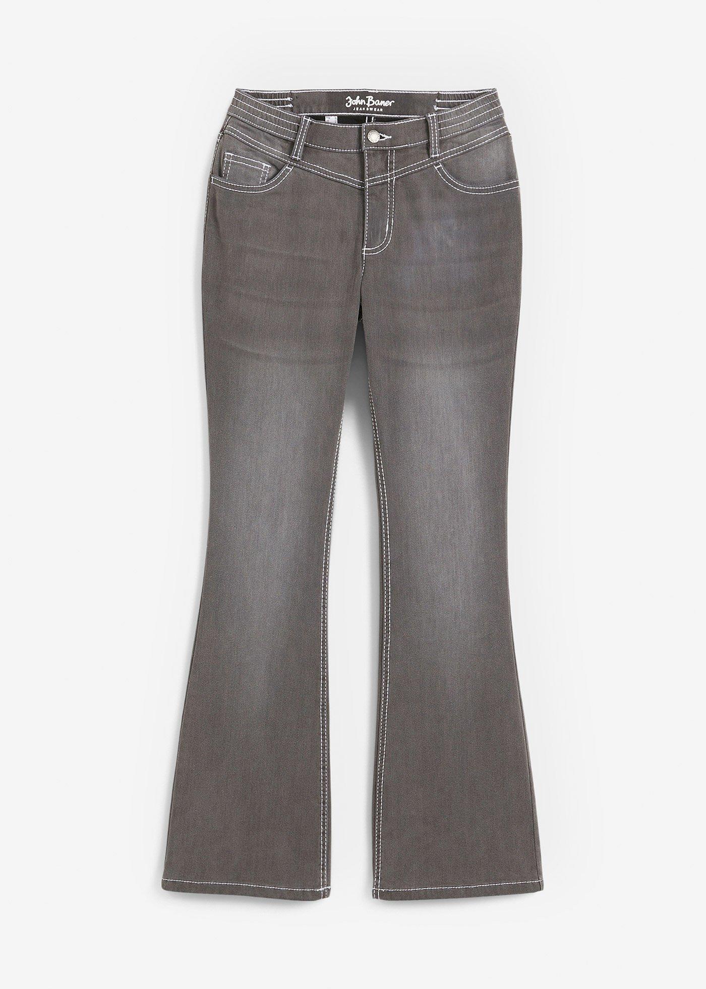 Stretch-Thermojeans mit kuscheliger Innenseite und angeraute Oberseite, Bootcut von bonprix