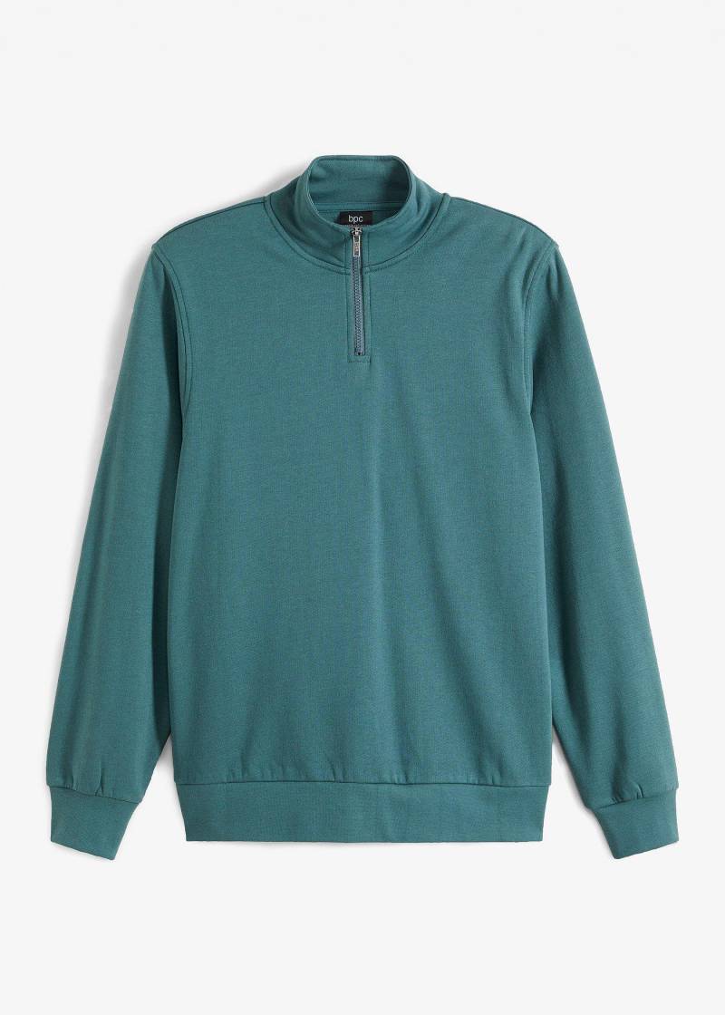 Sweatshirt mit Troyerkragen von bonprix