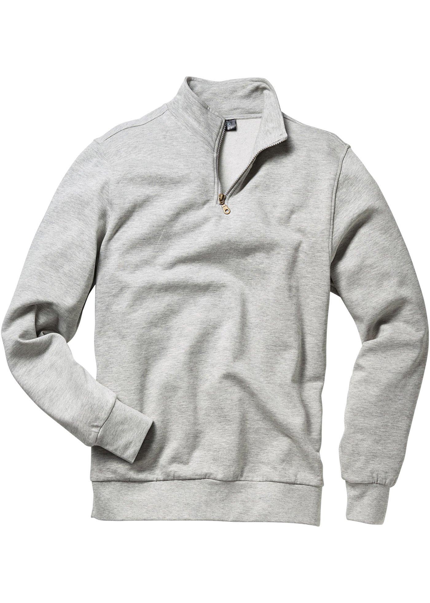 Sweatshirt mit Troyerkragen von bonprix