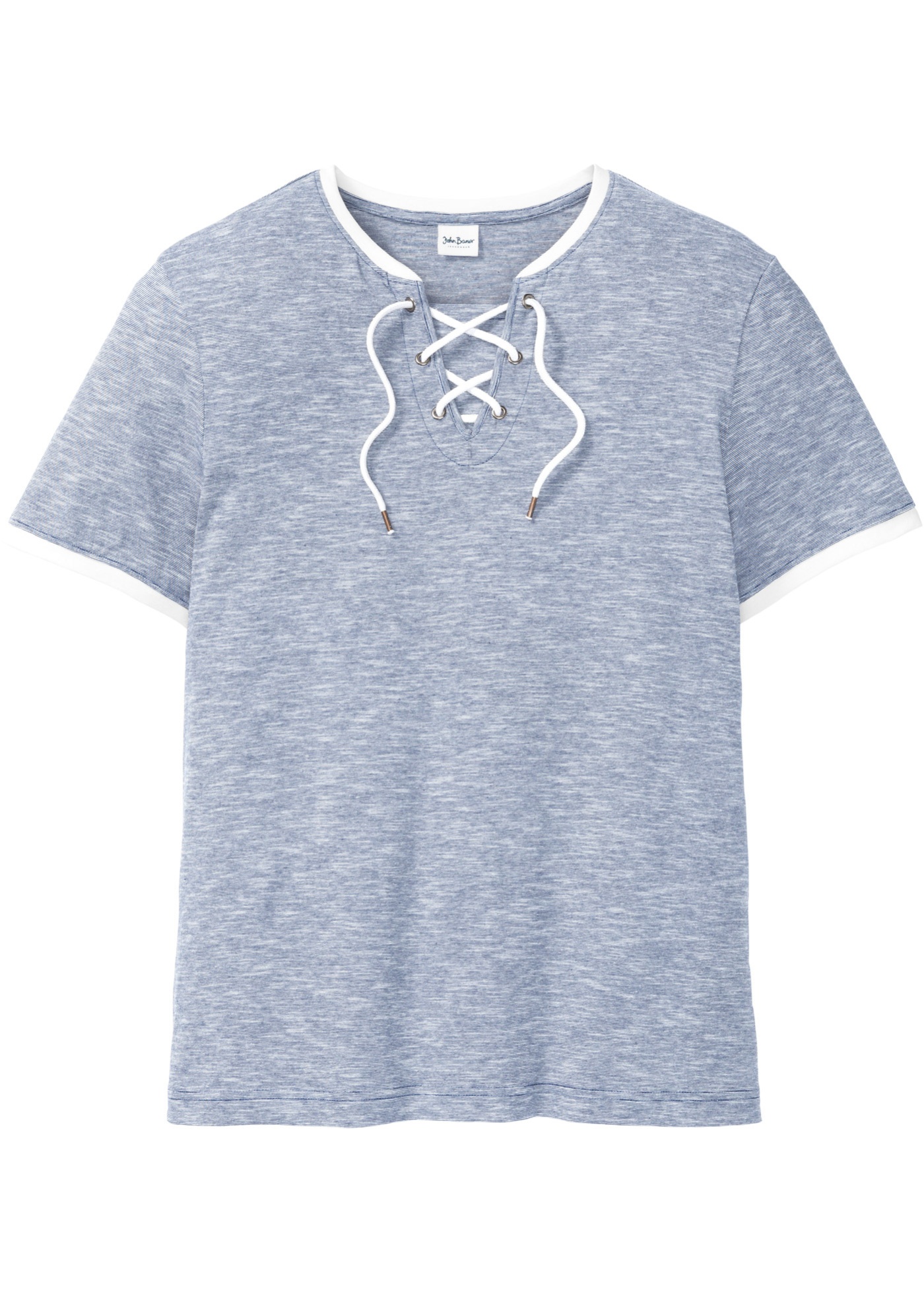T-Shirt mit Schnürung aus Bio-Baumwolle von bonprix