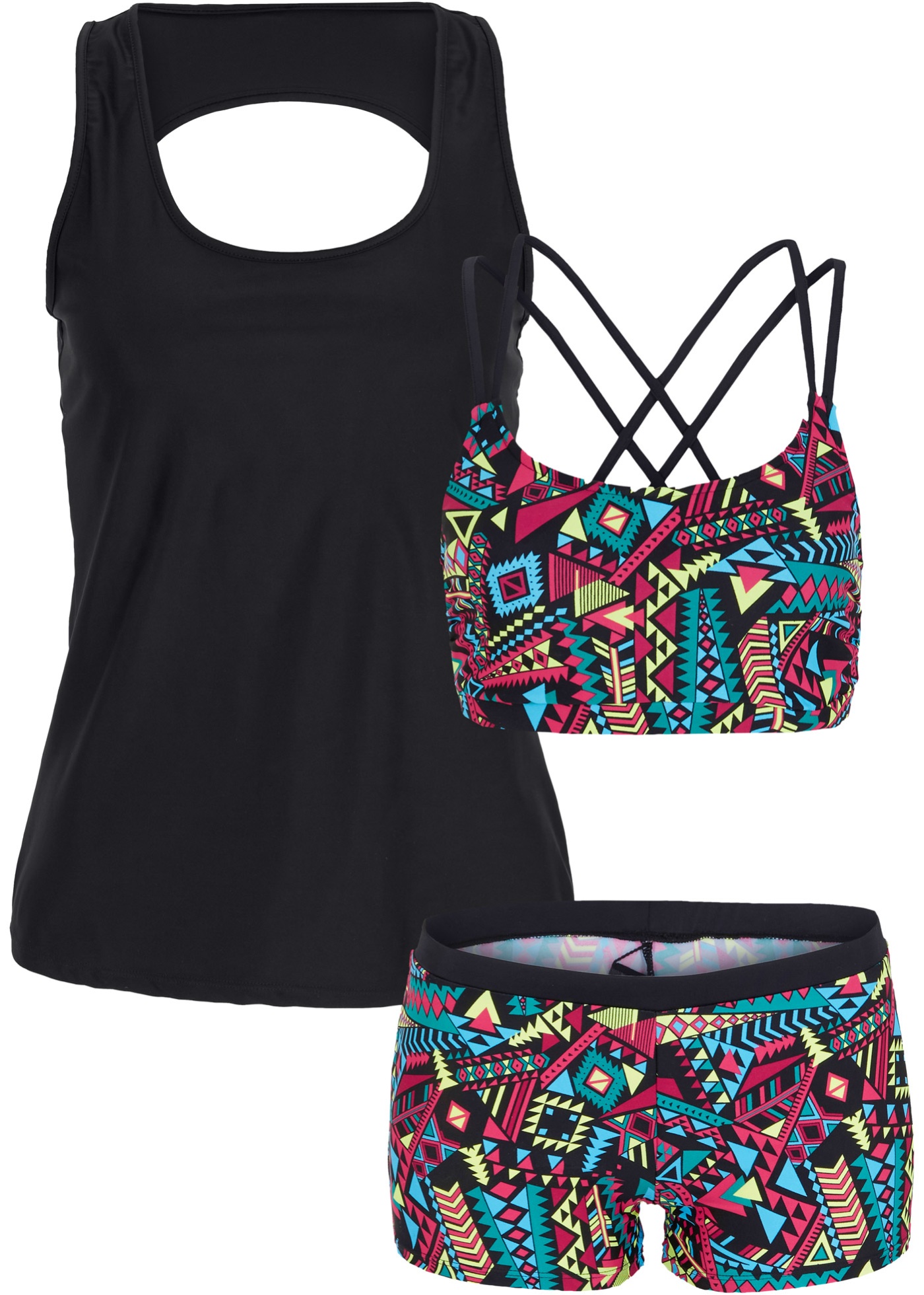 Tankini (3-tlg. Set) von bonprix