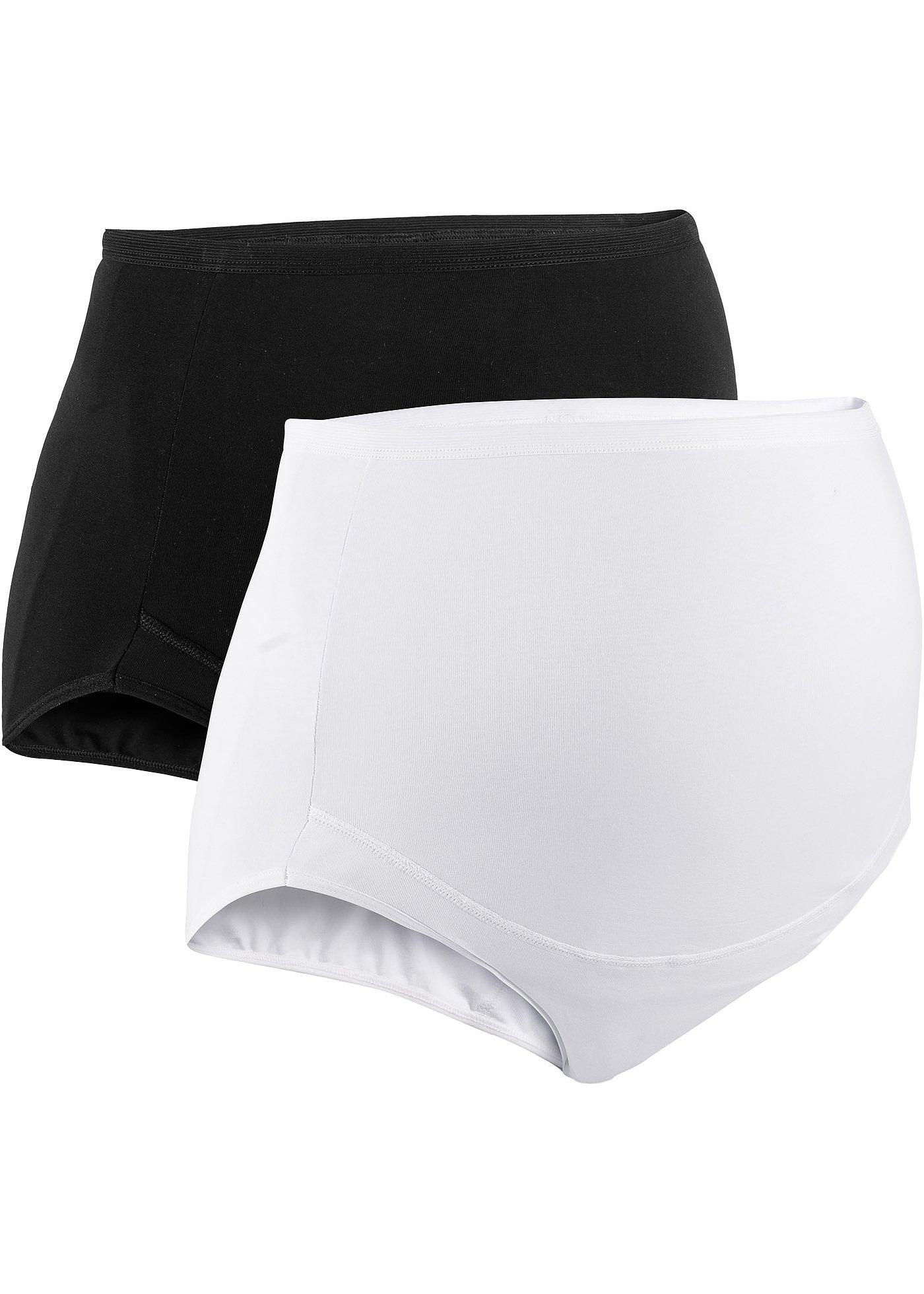 Überbauchslip mit Bio-Baumwolle (2er Pack) von bonprix