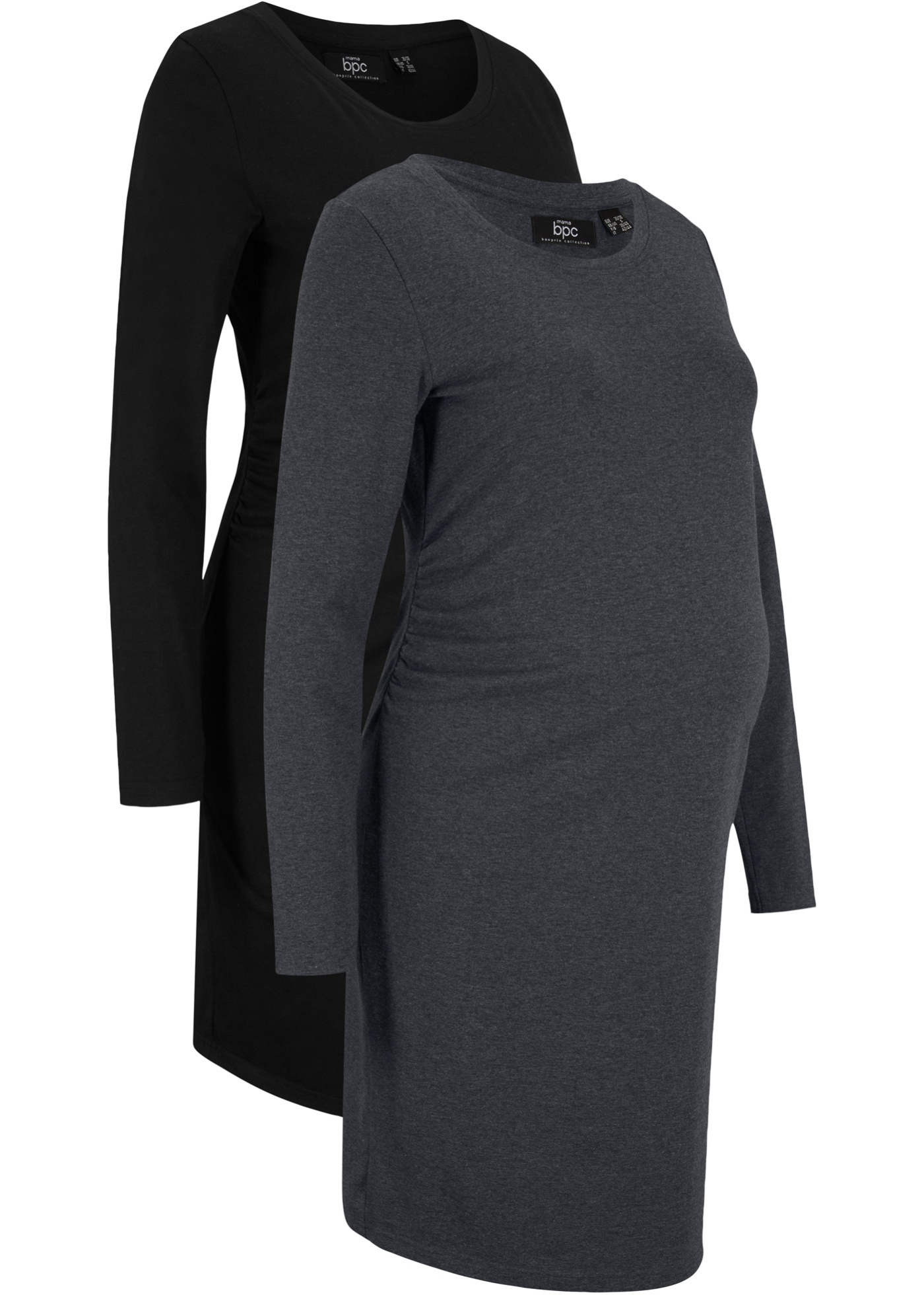 Umstandsshirtkleid (2er-Pack) von bonprix