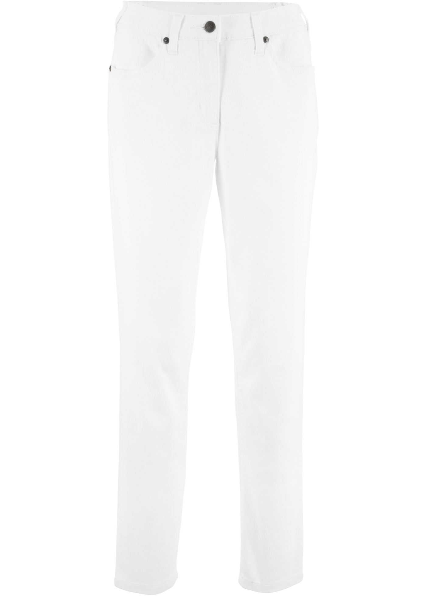 High-Waist-Twillhose mit Bequembund, Straight von bonprix