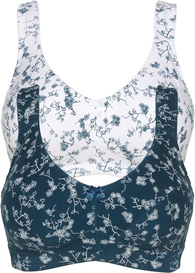 bonprix Büstenhebe "BH ohne Bügel mit weicher Baumwolle (2er Pack)" Packung, 2, 2 Stk. BH ohne Bügel mit weicher Baumwolle (2er Pack) von bonprix