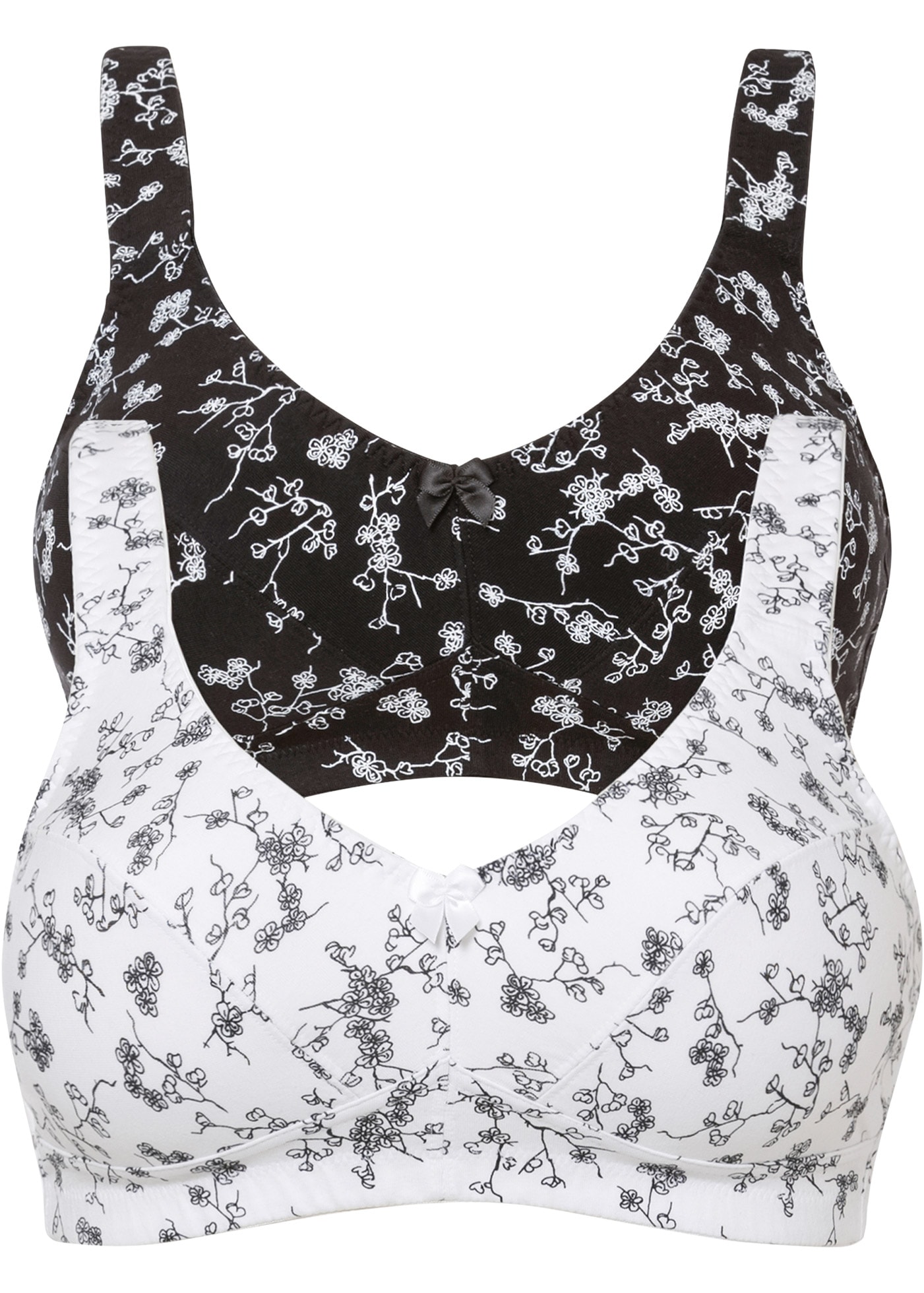 bonprix Büstenhebe "BH ohne Bügel mit weicher Baumwolle (2er Pack)" Packung, 2, 2 Stk. BH ohne Bügel mit weicher Baumwolle (2er Pack) von bonprix