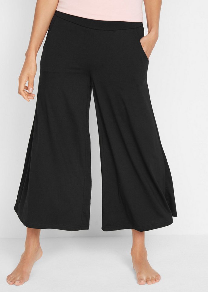 bonprix Culotte Loungewear Culotte mit weitem Bein von bonprix