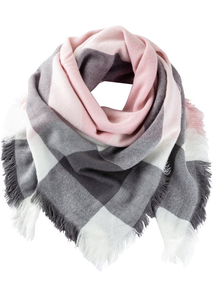 bonprix Halstuch, mehrfarbig, mit Fransen von bonprix