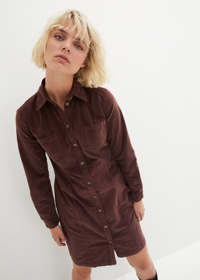 bonprix Hemdblusenkleid mit Brusttasche und Eingrifftaschen von bonprix