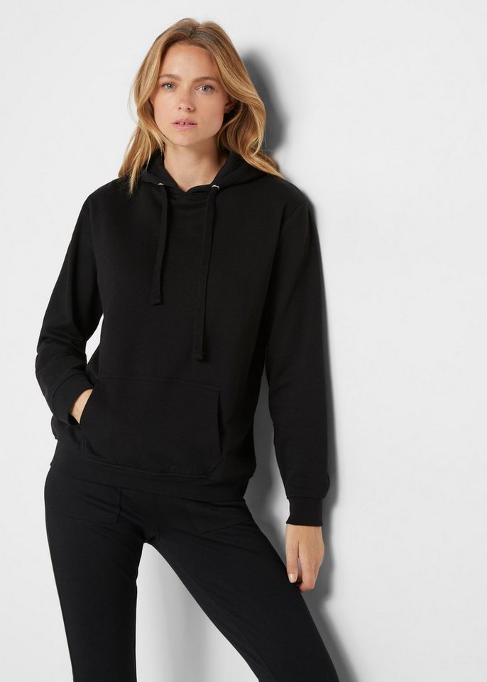 bonprix Hoodie mit Kängurutasche im Loosefit-Look von bonprix