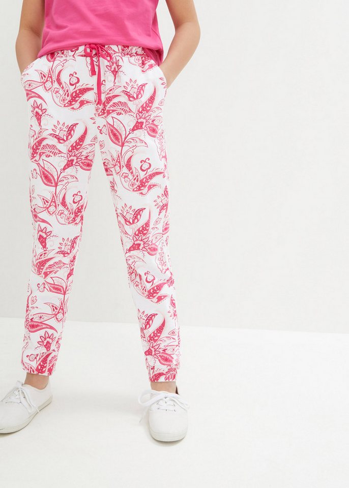 bonprix Jerseyhose Jersey-Hose aus reiner Baumwolle von bonprix