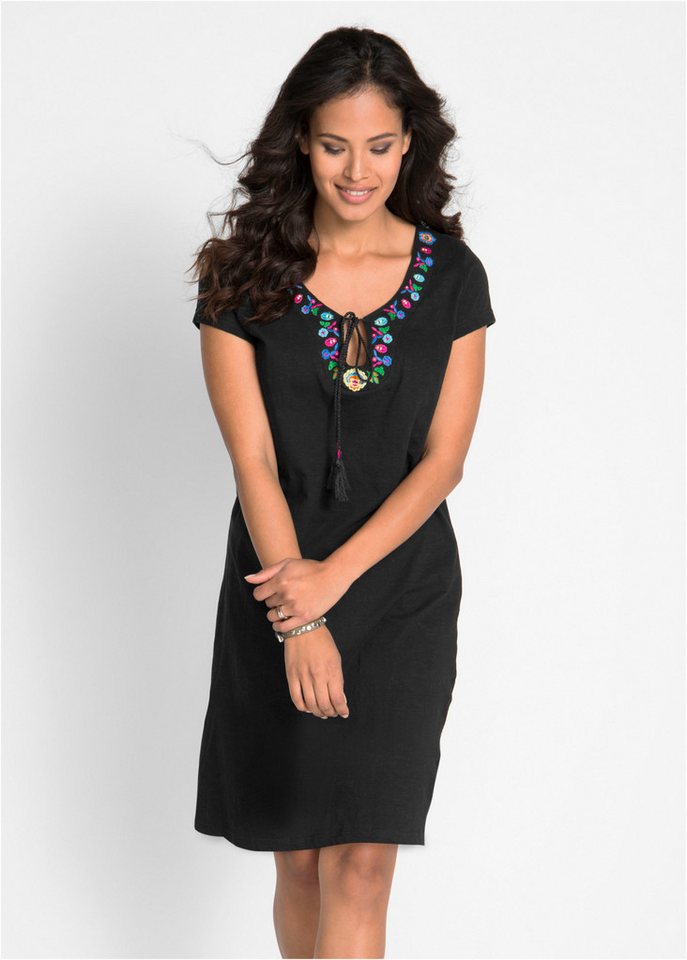 bonprix Jerseykleid mit Stickerei von bonprix