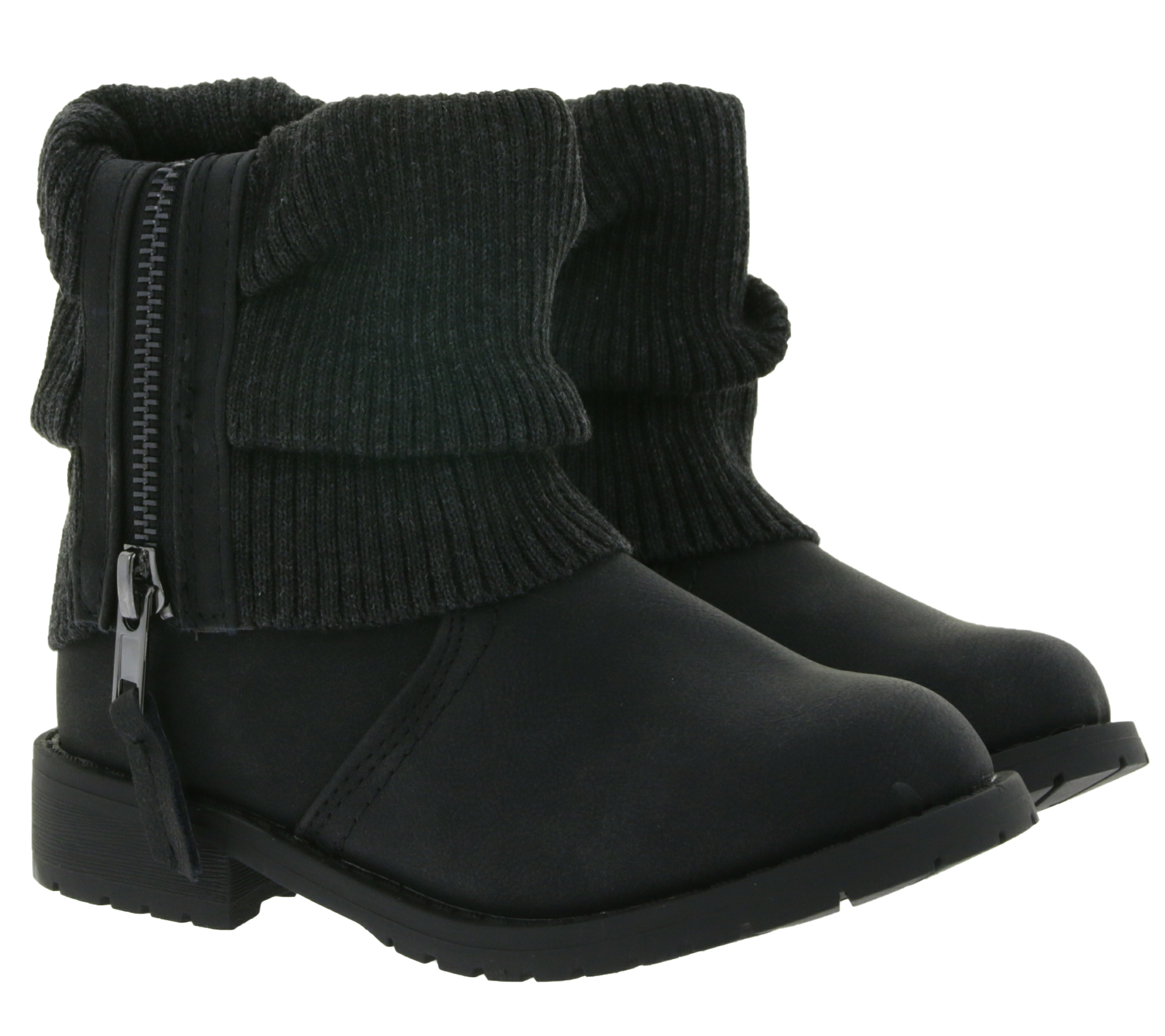 bonprix Kinder Herbst-Stiefel bequeme Mädchen Stiefeletten Winter-Stiefel 948327 Schwarz von bonprix