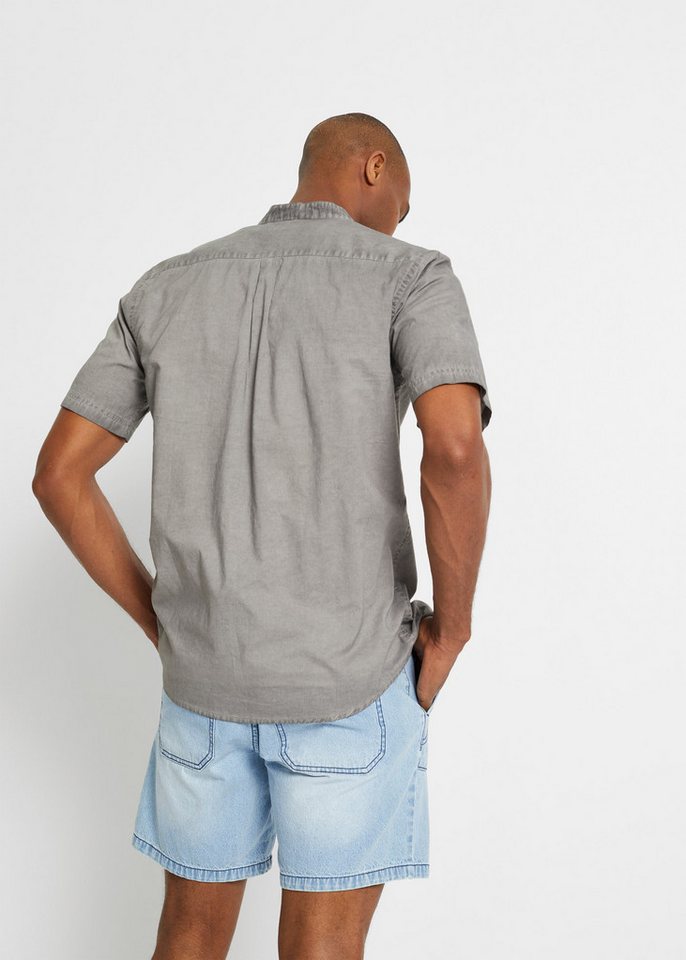 bonprix Kurzarmhemd Kurzarmhemd in gewaschener Optik von bonprix