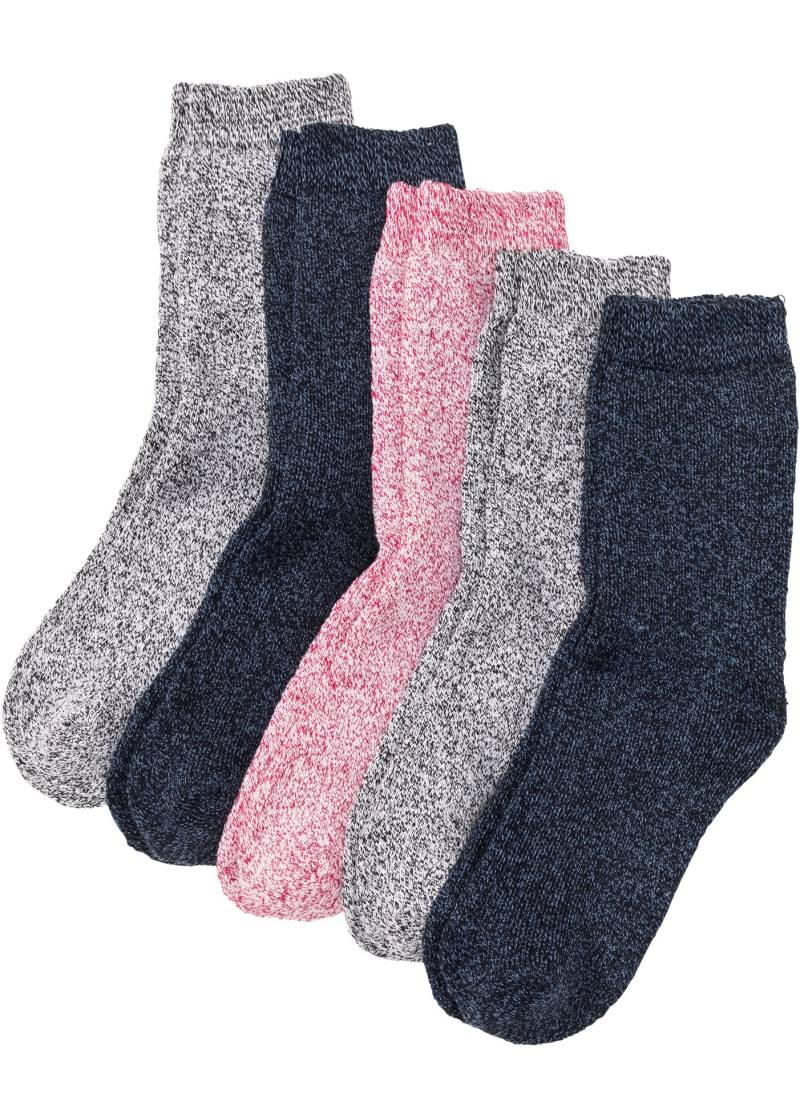 bonprix Kuschelsocken "Thermo Frottee Socken mit Bio-Baumwolle (5er Pack)" Packung, 5, 5 Paar tlg. Thermo Frottee Socken mit Bio-Baumwolle (5er Pack) von bonprix