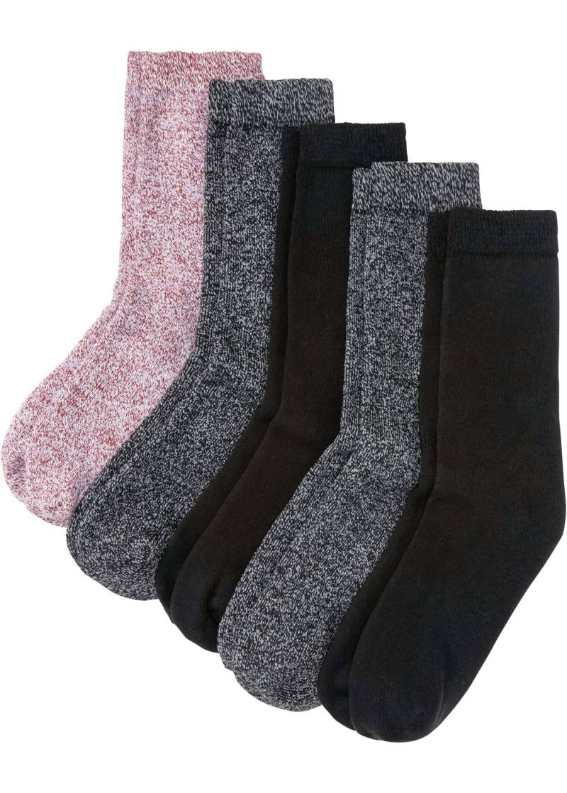 bonprix Kuschelsocken "Thermo Frottee Socken mit Bio-Baumwolle (5er Pack)" Packung, 5, 5 Paar tlg. Thermo Frottee Socken mit Bio-Baumwolle (5er Pack) von bonprix
