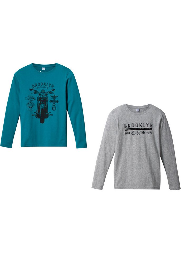 bonprix Langarmshirt (Packung, 2-tlg., 2) von bonprix