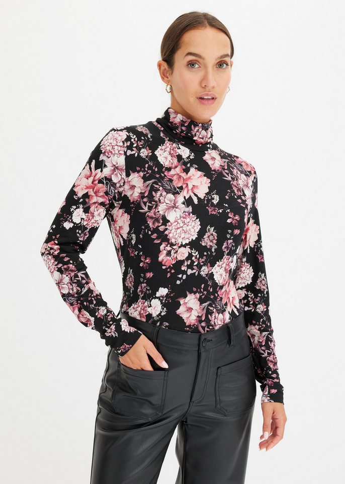 bonprix Langarmshirt Langarmshirt aus softem Viskose-Mix von bonprix